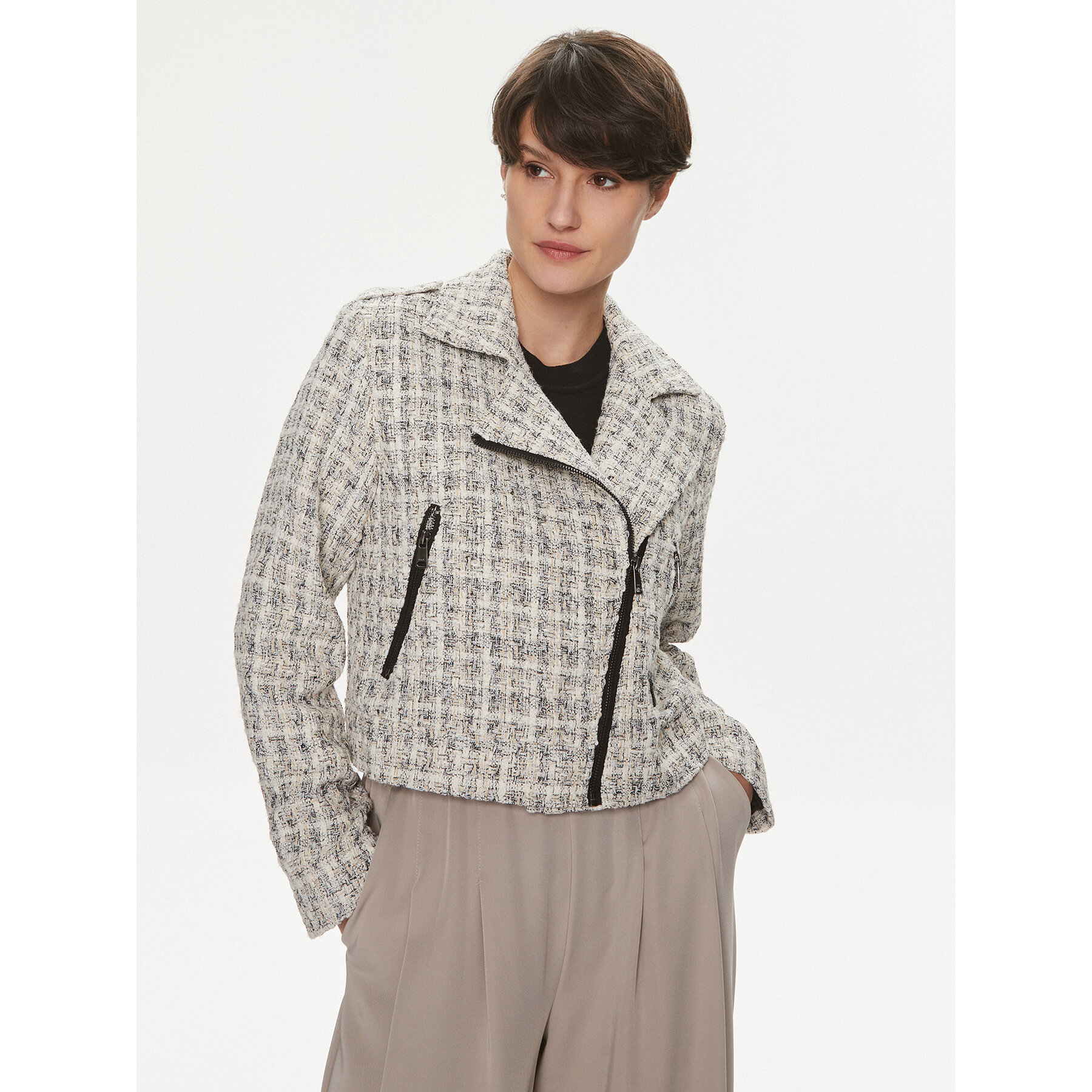 ONLY Kurtka przejściowa Bella 15308867 Szary Regular Fit