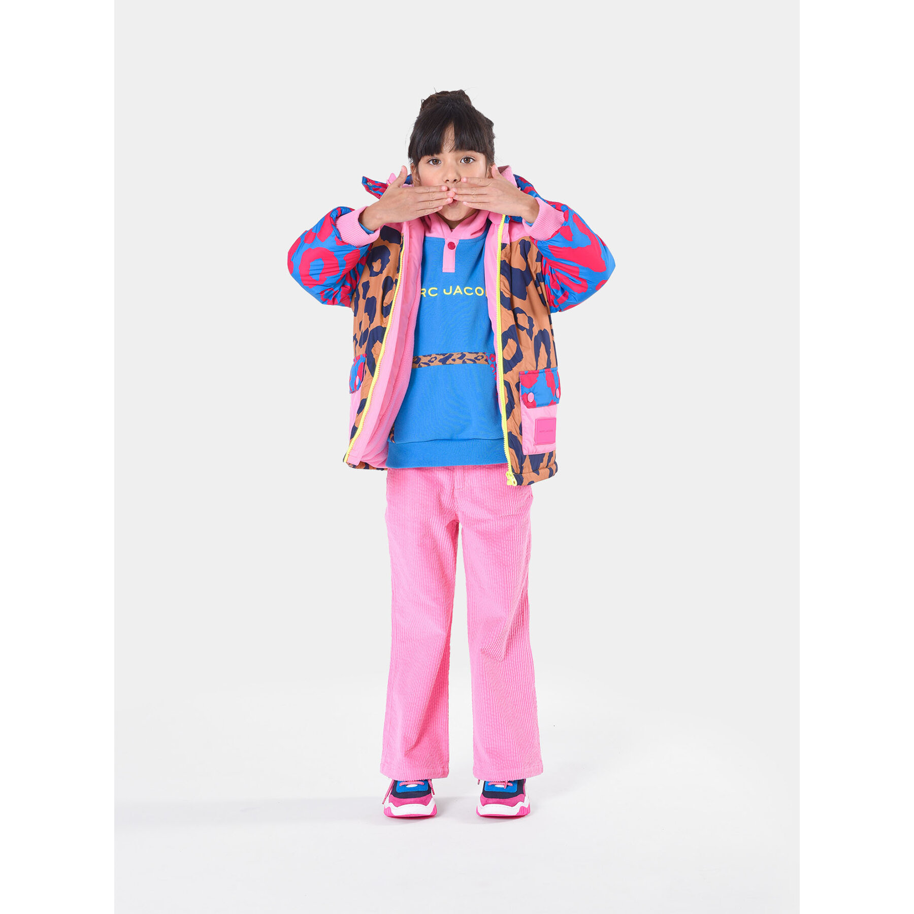 Marc Jacobs Spodnie materiałowe W14333 Różowy Flare Fit