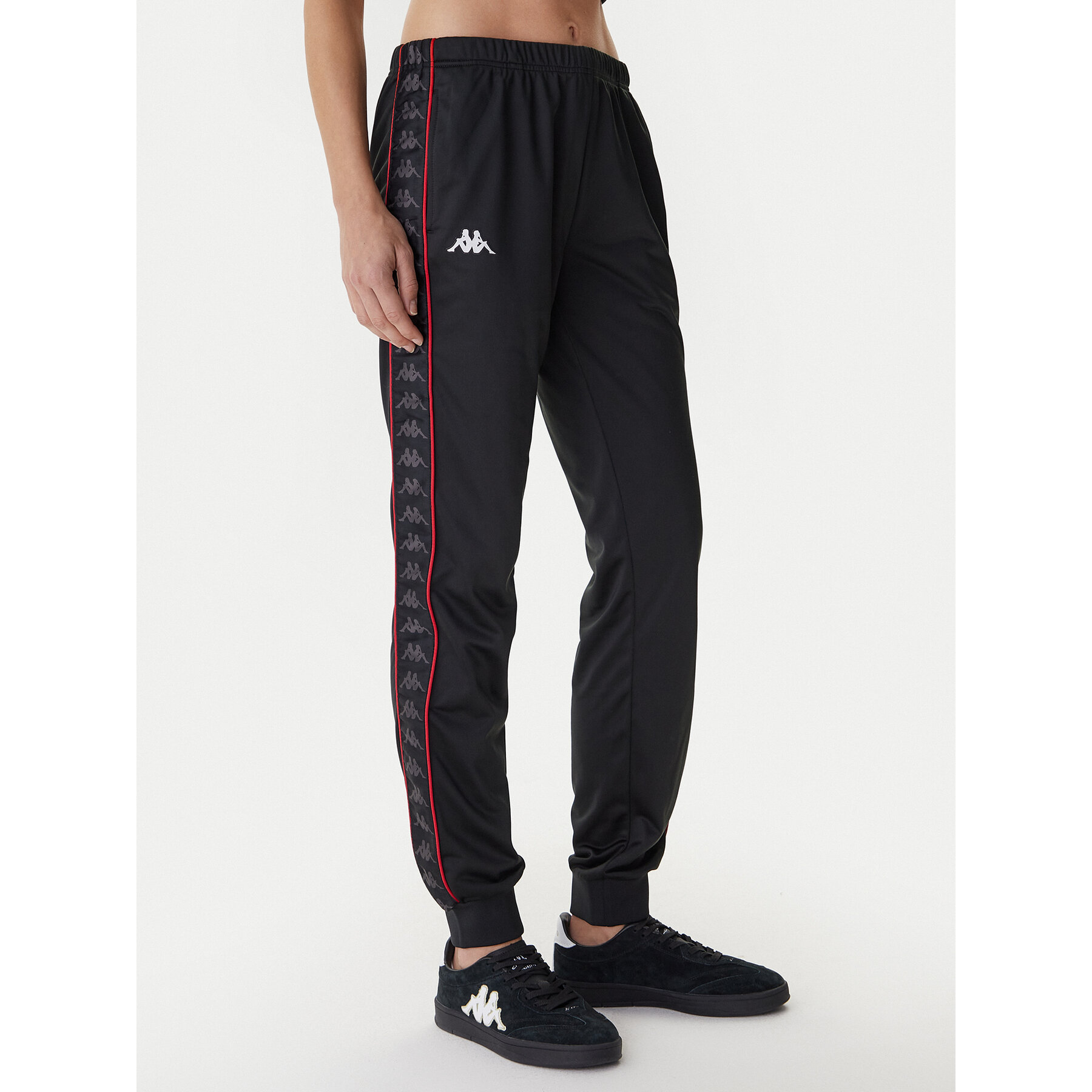 Kappa Spodnie dresowe 303R5K0 Czarny Slim Fit
