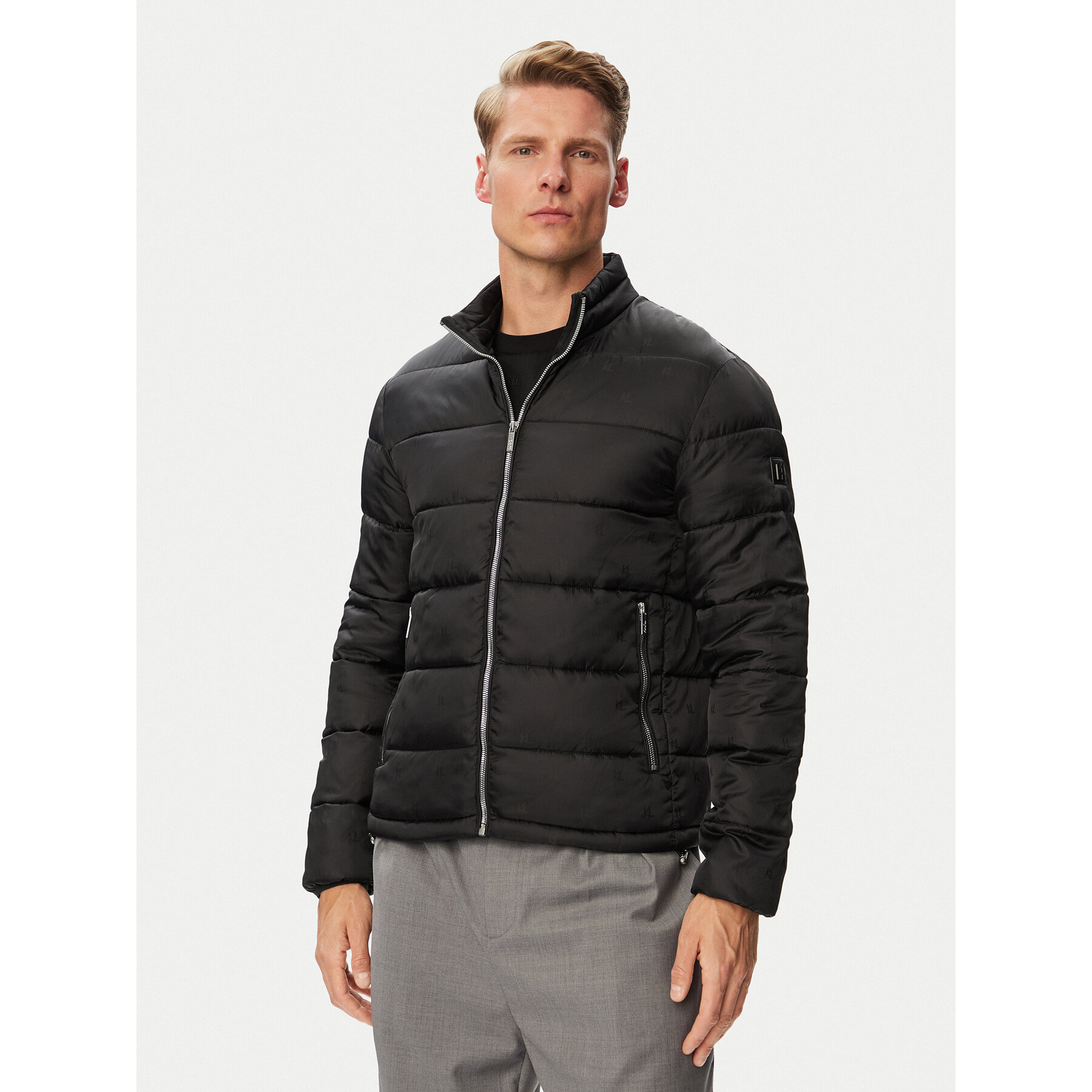 KARL LAGERFELD Kurtka przejściowa 505021 563592 Czarny Regular Fit