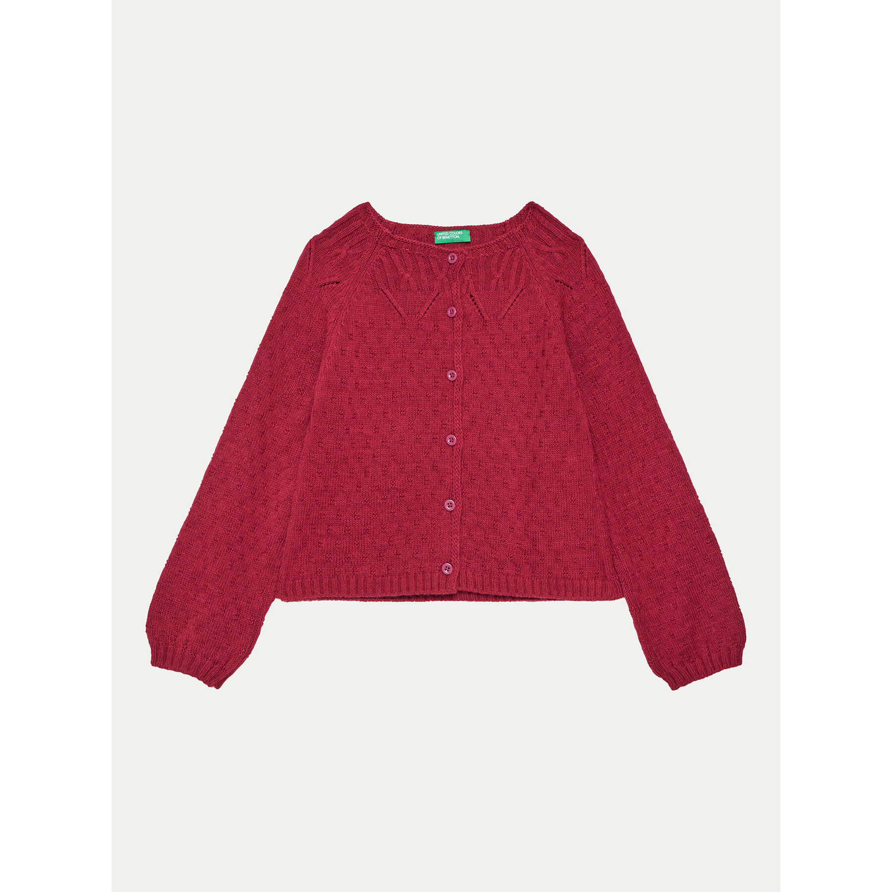 United Colors Of Benetton Kardigan 1076G500J Różowy Regular Fit
