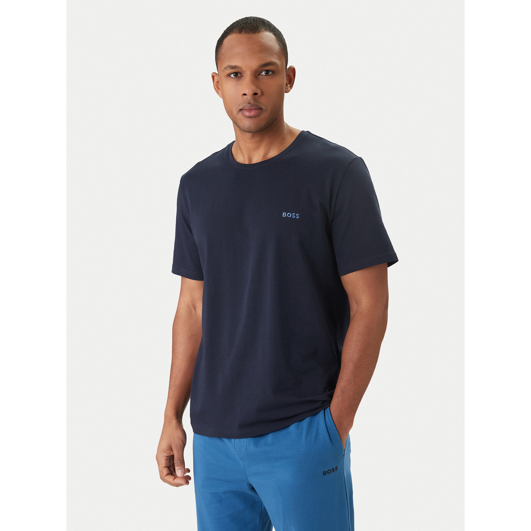 BOSS T-Shirt Mix&Match 50515312 Granatowy Regular Fit