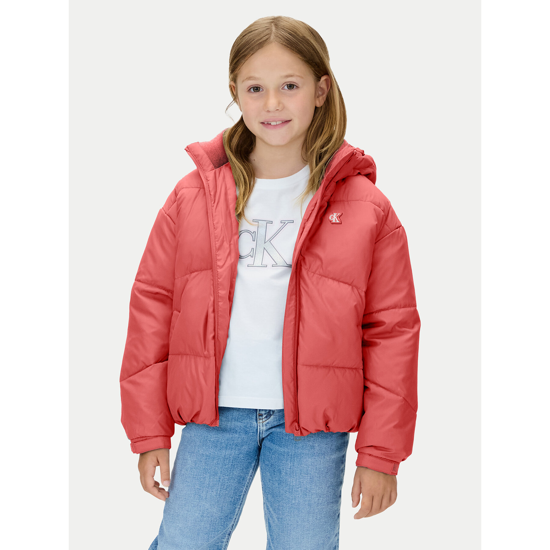 Calvin Klein Jeans Kurtka zimowa IG0IG02056 Różowy Regular Fit
