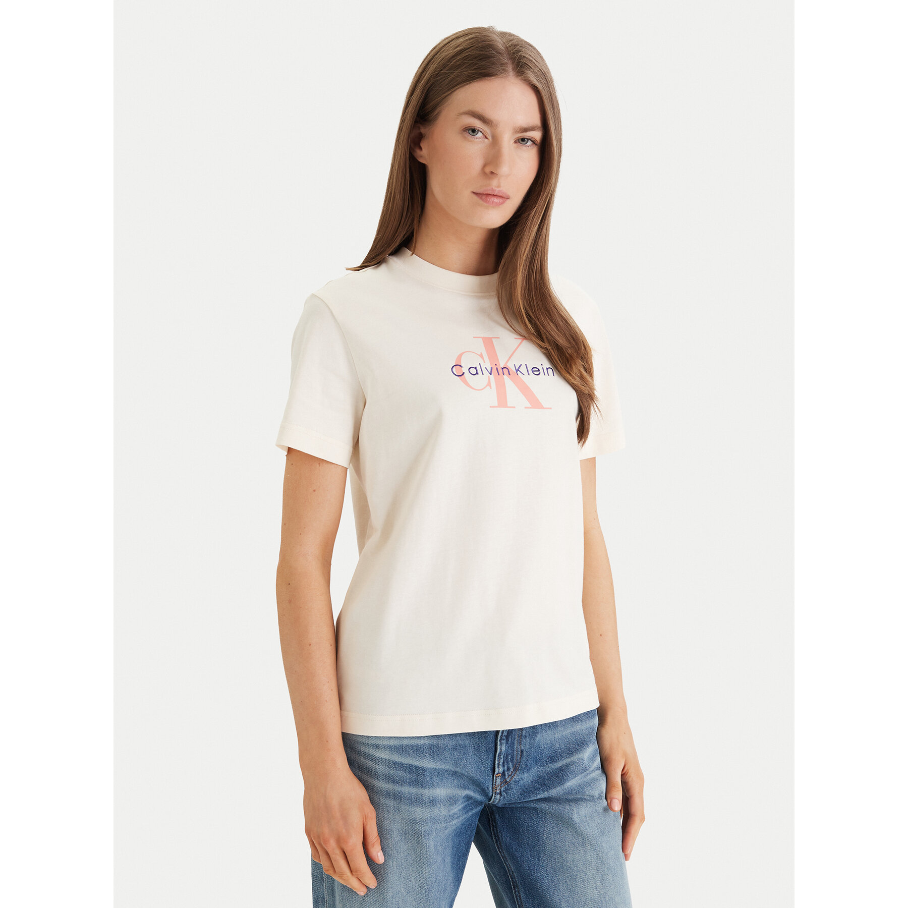 Calvin Klein Jeans T-Shirt Hero LV047B865G Żółty Classic Fit
