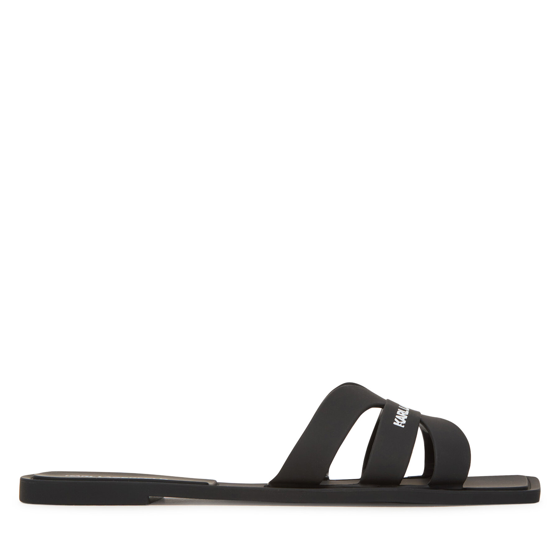 KARL LAGERFELD Klapki Jelly IV KL80025 Czarny