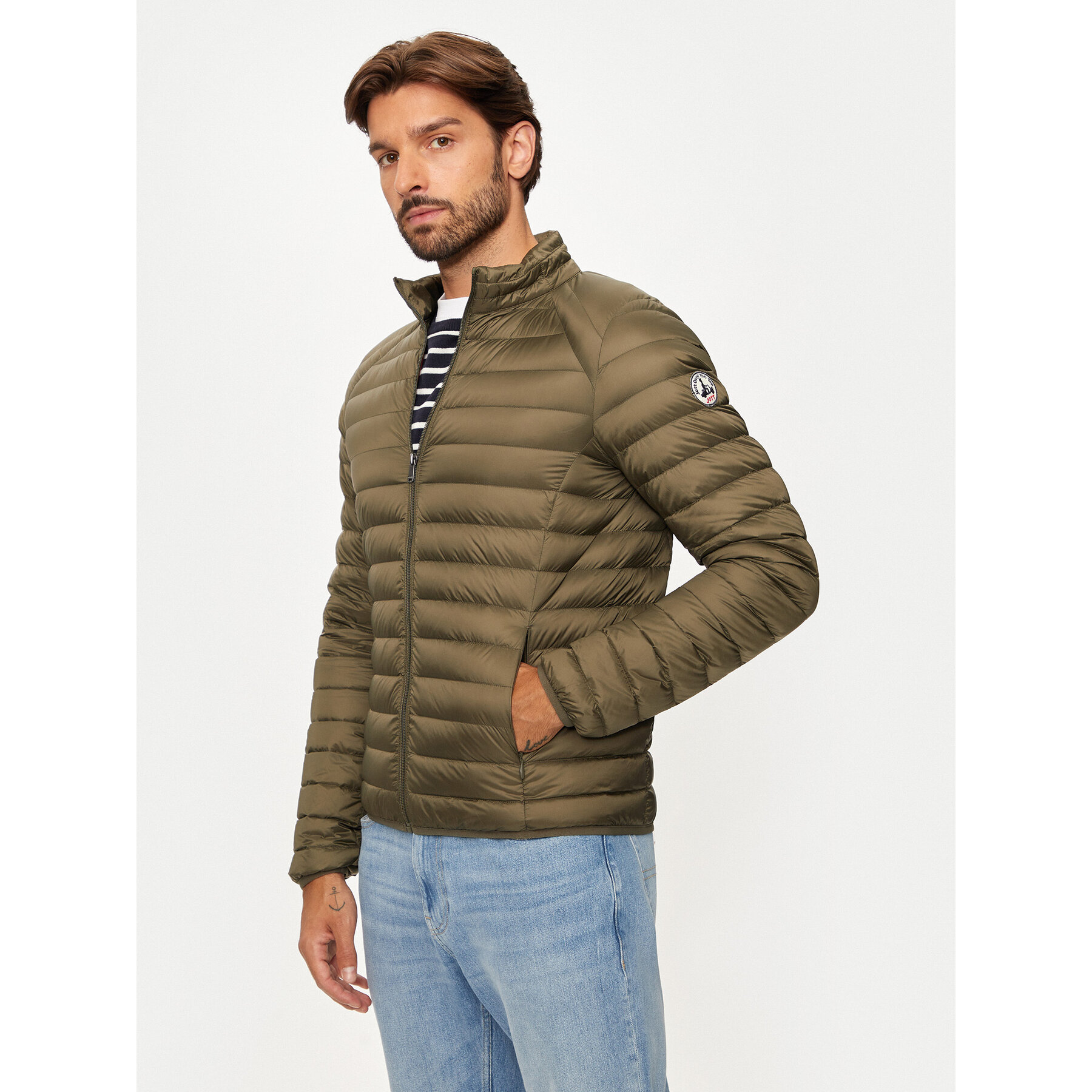 Jott Kurtka puchowa Mat P000MDOW02 Zielony Slim Fit
