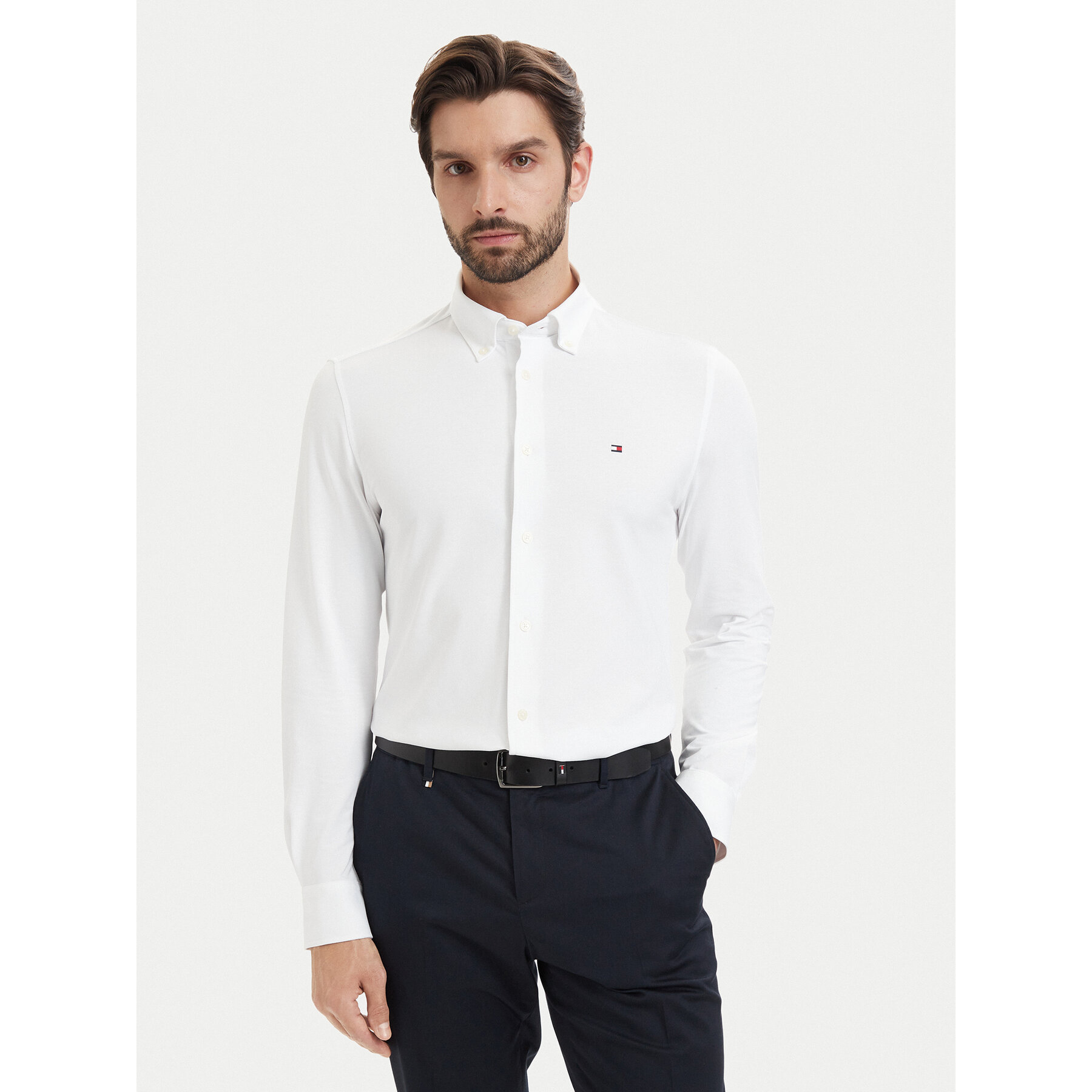 Tommy Hilfiger Koszula MW0MW43433 Biały Regular Fit