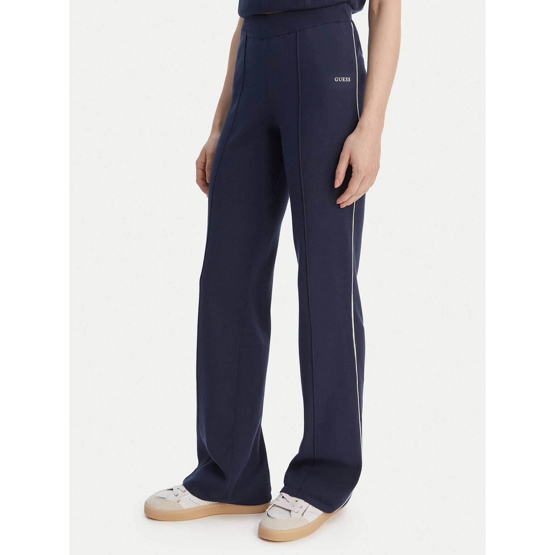 Guess Spodnie dzianinowe V6RB14 Z4642 Granatowy Regular Fit