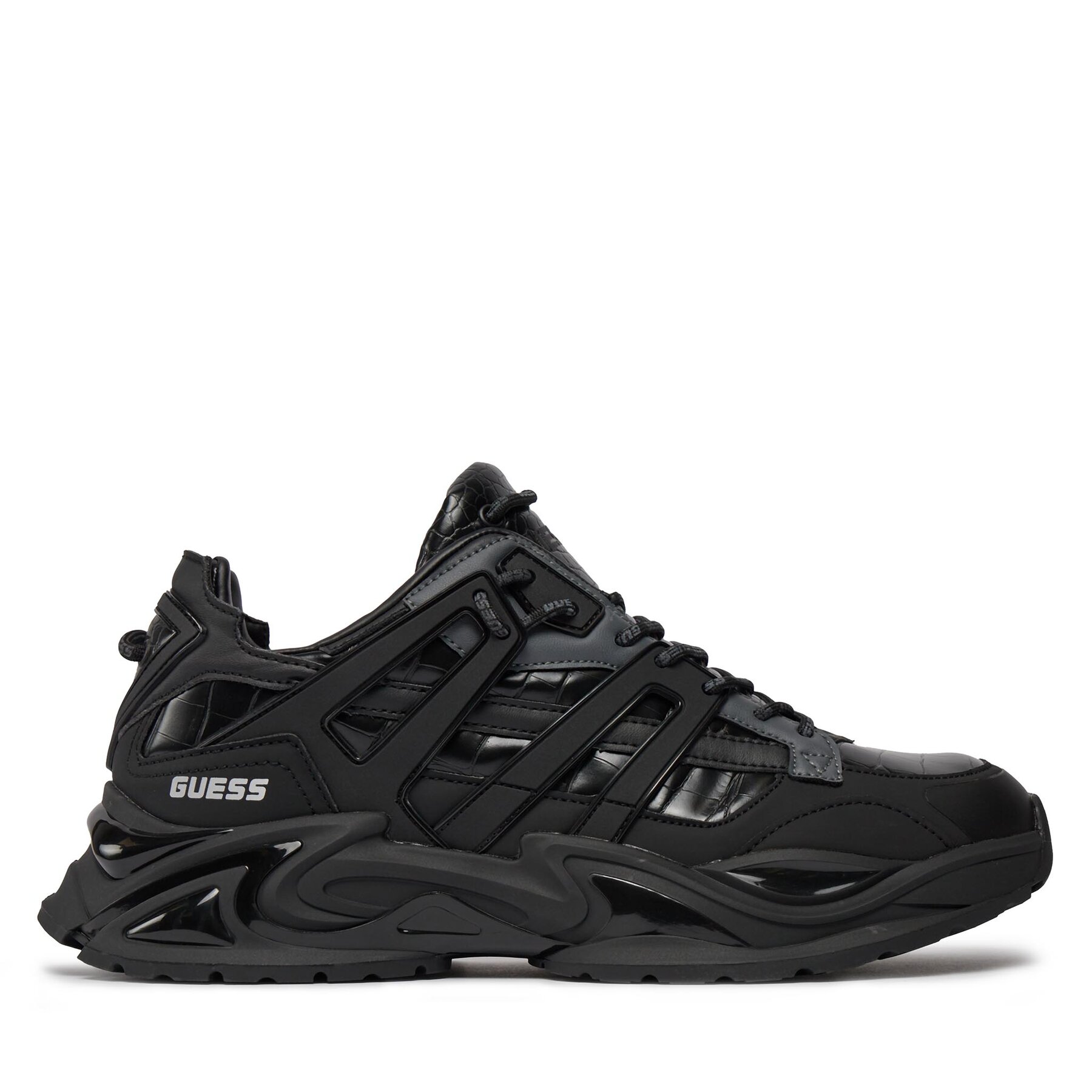 Guess Sneakersy FMPBEL LEP12 Czarny
