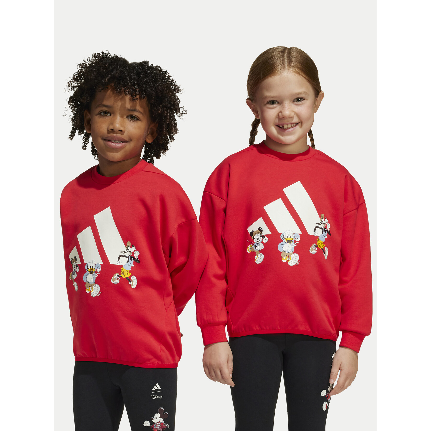adidas Bluza Disney Mickey Mouse JF3640 Czerwony Loose Fit