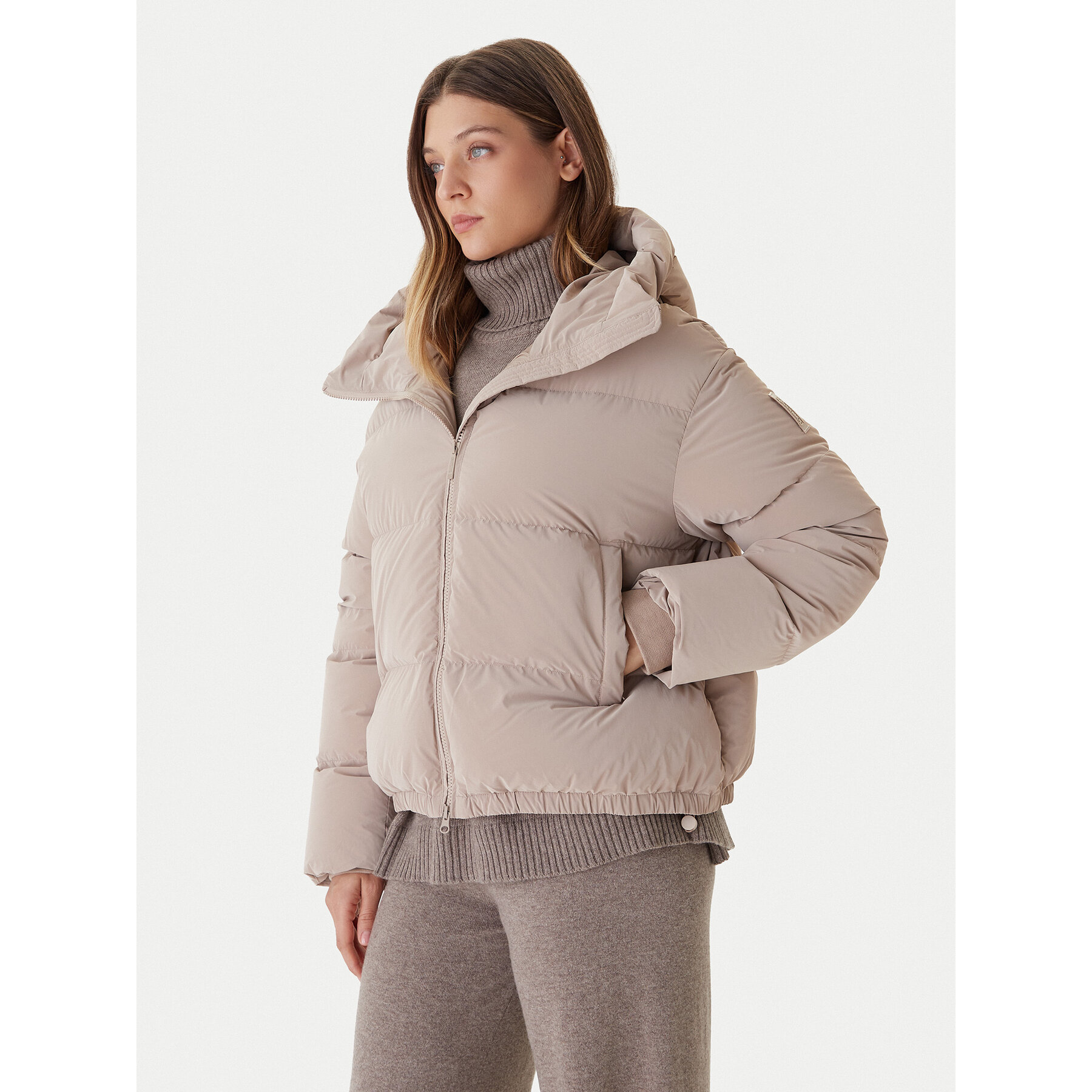 Bomboogie Kurtka puchowa Riga JW8139TGLP5 Beżowy Regular Fit