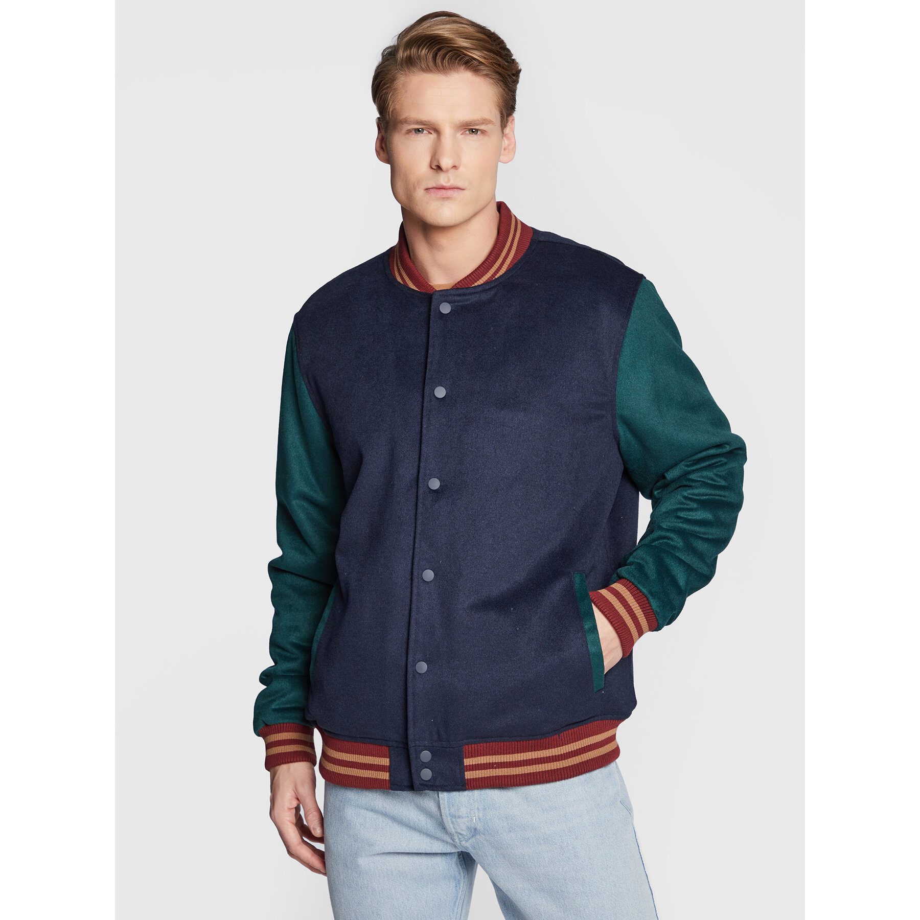 Cotton On Kurtka bomber 3611537 Granatowy Regular Fit