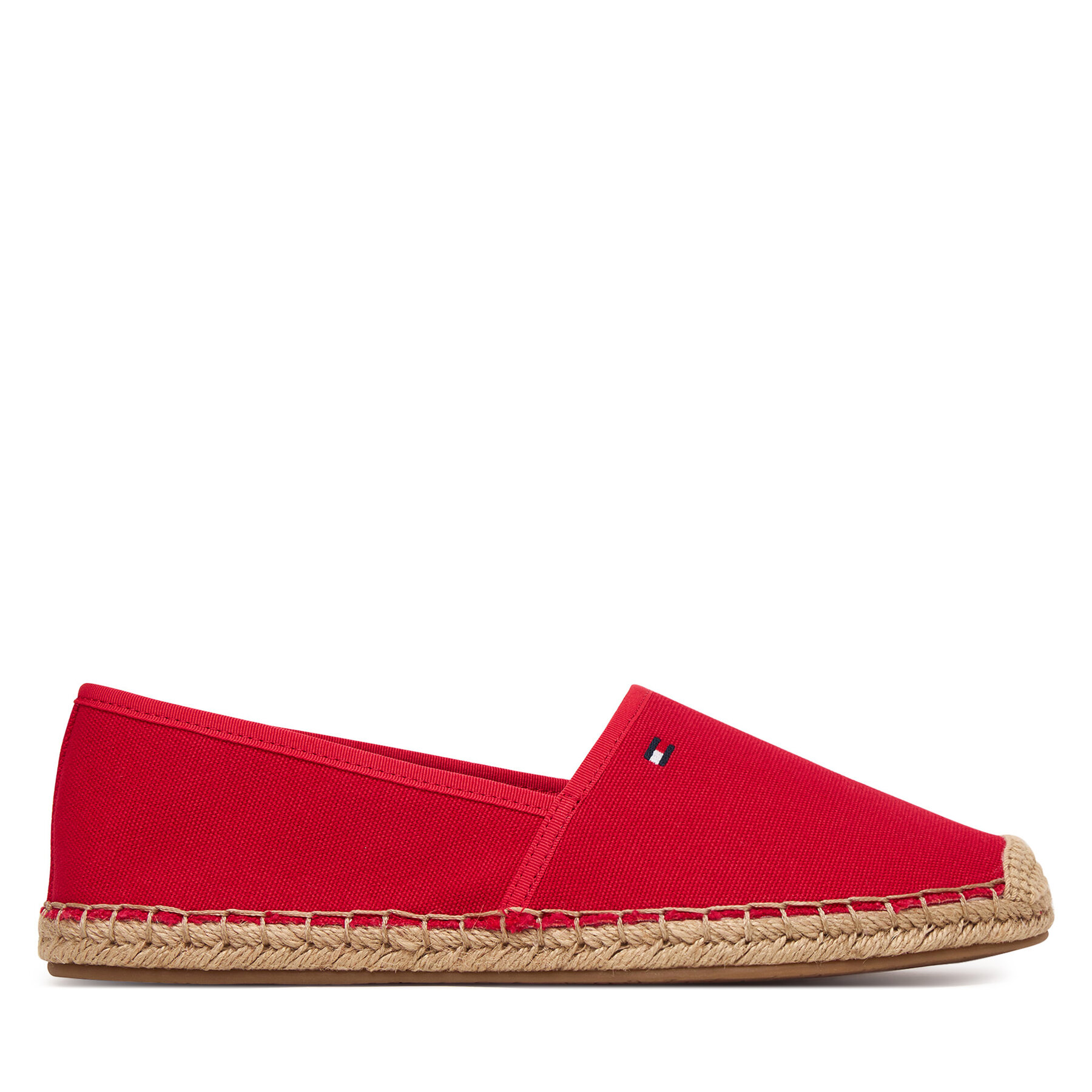 Tommy Hilfiger Espadryle Flag Canvas Espadrille FW0FW08541 Czerwony