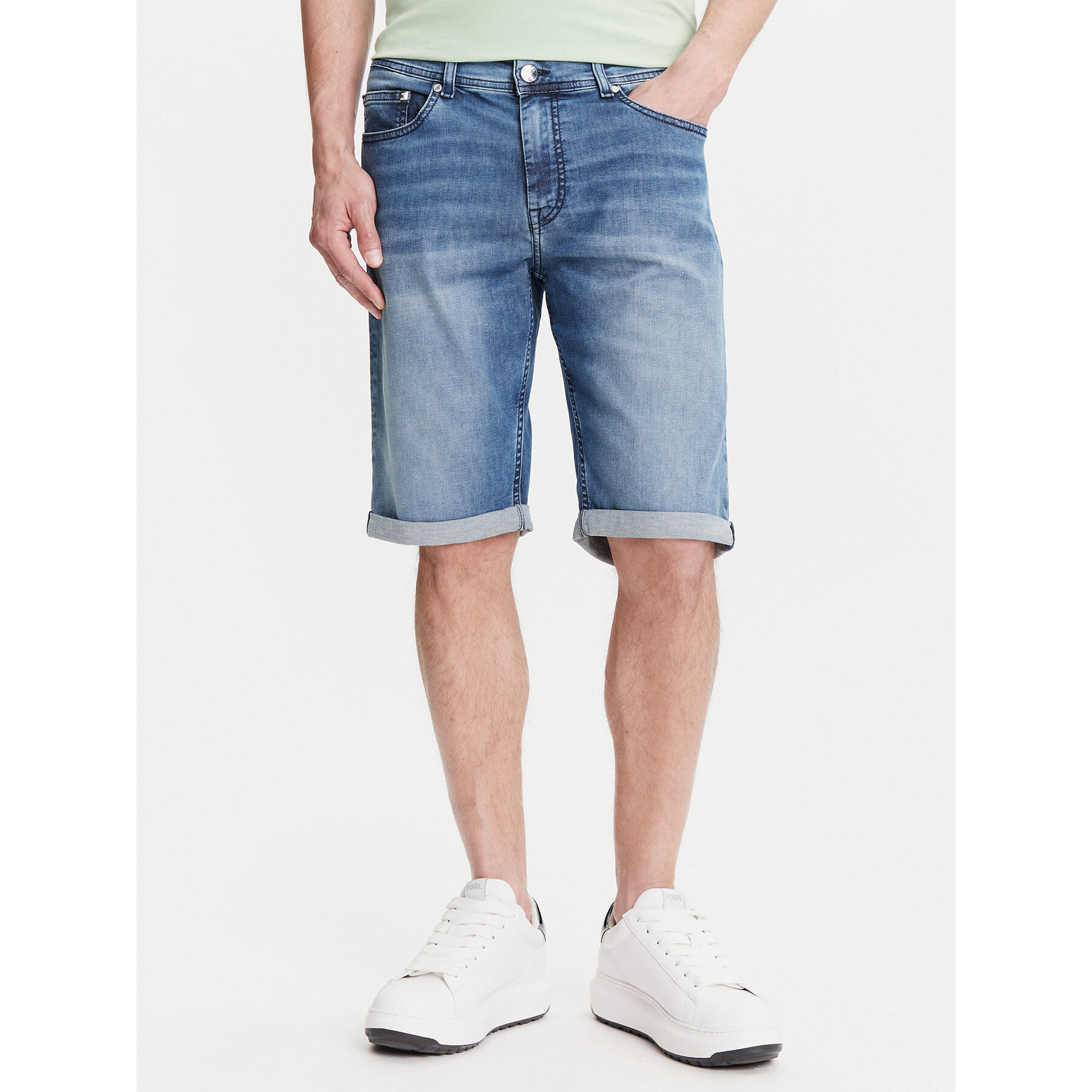KARL LAGERFELD Szorty jeansowe 265820 552833 Niebieski Regular Fit