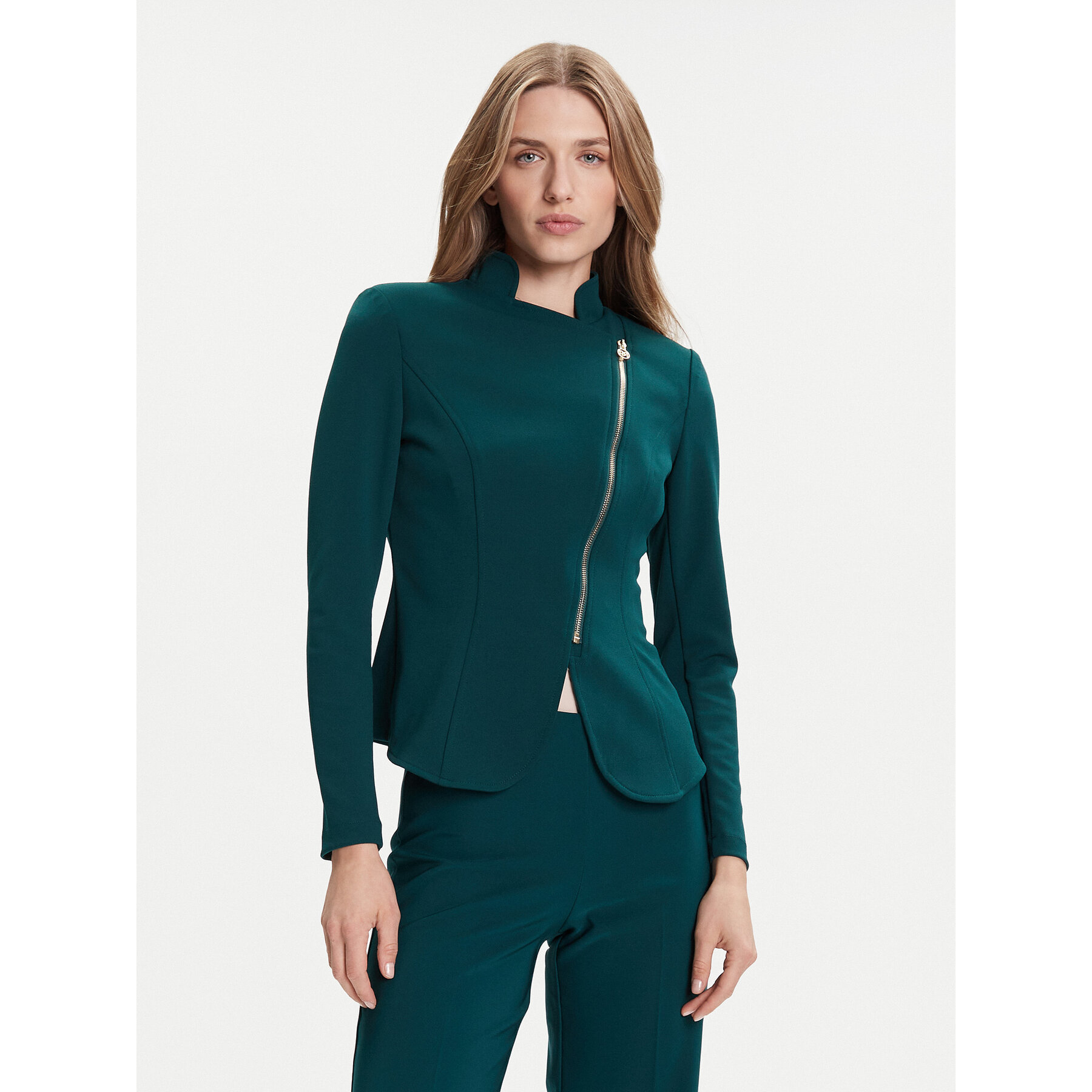 Rinascimento Marynarka CFC0125220003 Zielony Slim Fit