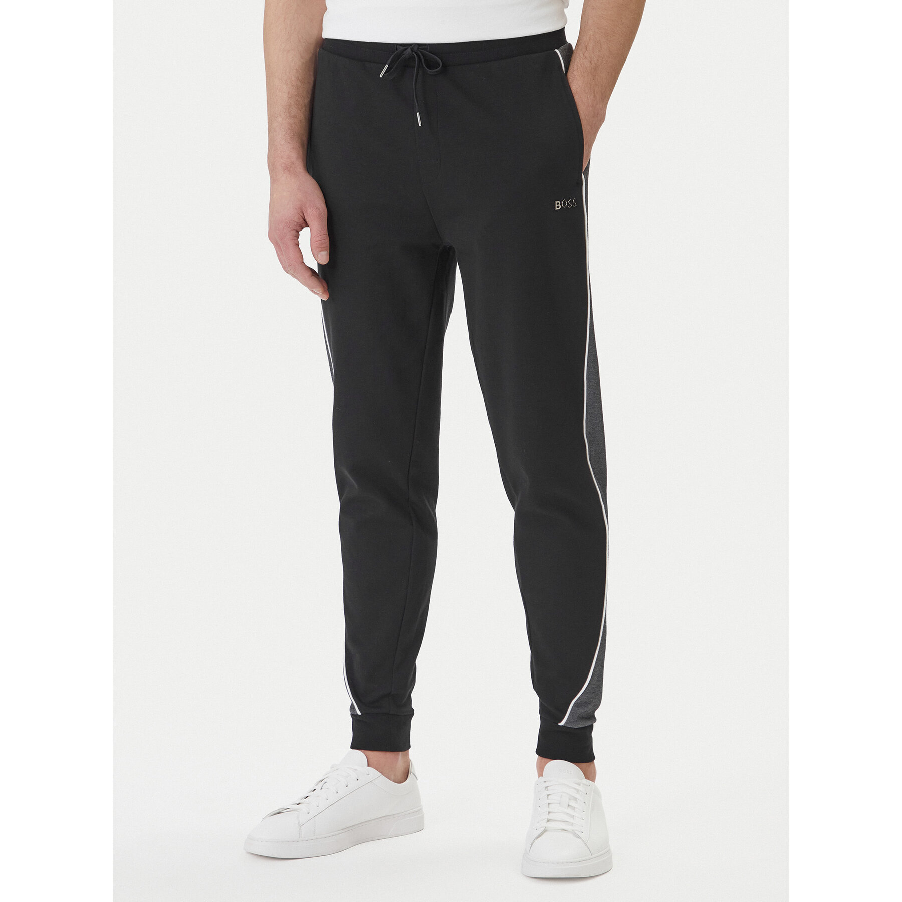BOSS Spodnie dresowe 50554794 Czarny Regular Fit
