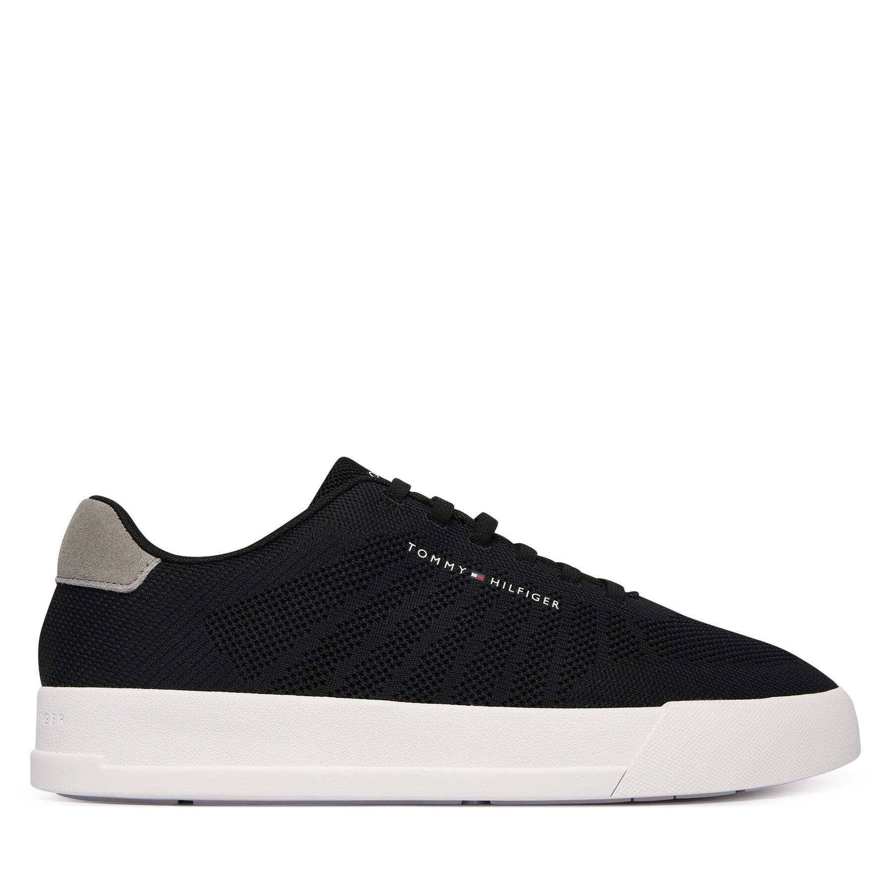 Tommy Hilfiger Sneakersy Th Court Knit FM0FM05823 Czarny