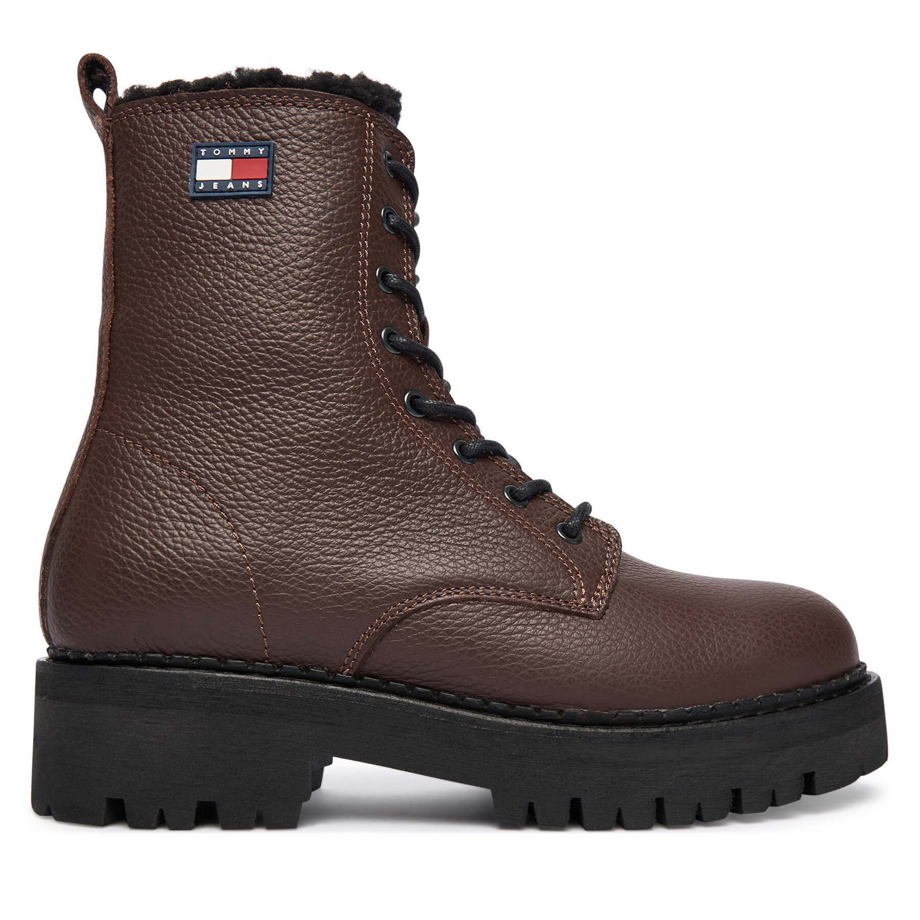 Tommy Jeans Trapery Tjw Urban Laceup Boot Wl EN0EN02906 Brązowy