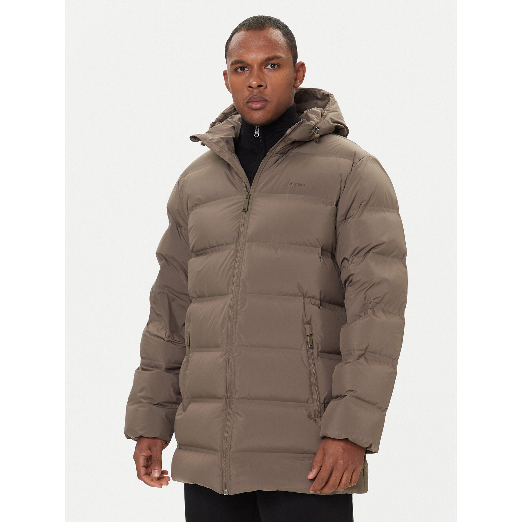 Calvin Klein Kurtka puchowa LV04LD516G Beżowy Regular Fit