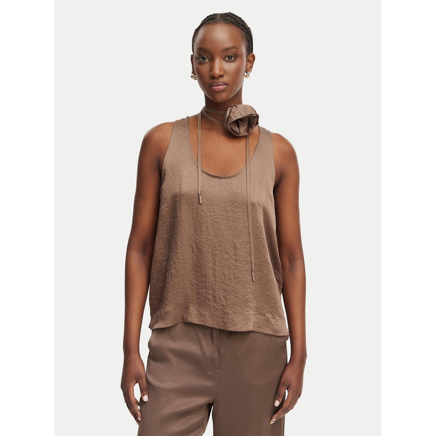 Marella Top Apogeo 2613161045 Brązowy Regular Fit