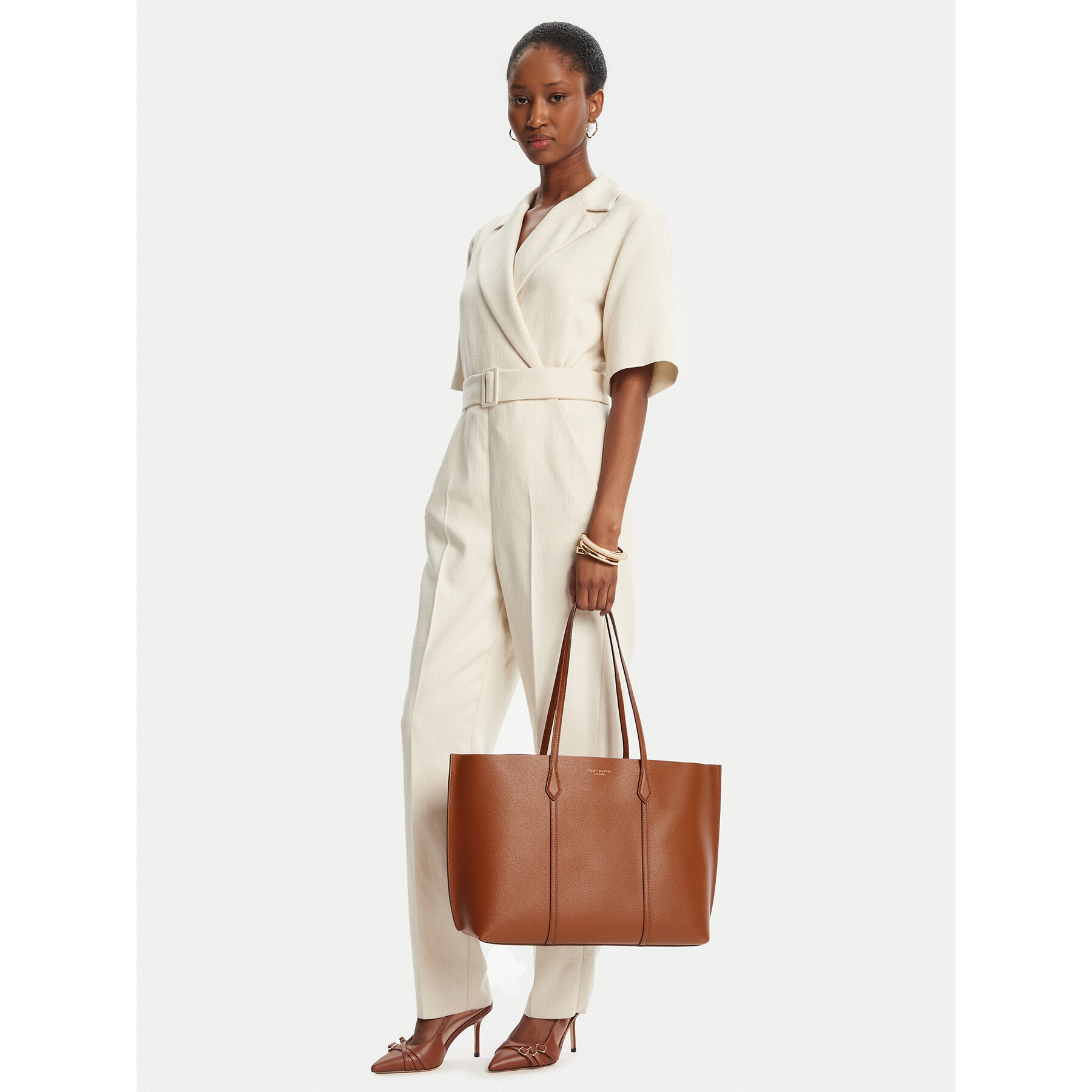 Tory Burch Torebka Perry 177235 Brązowy
