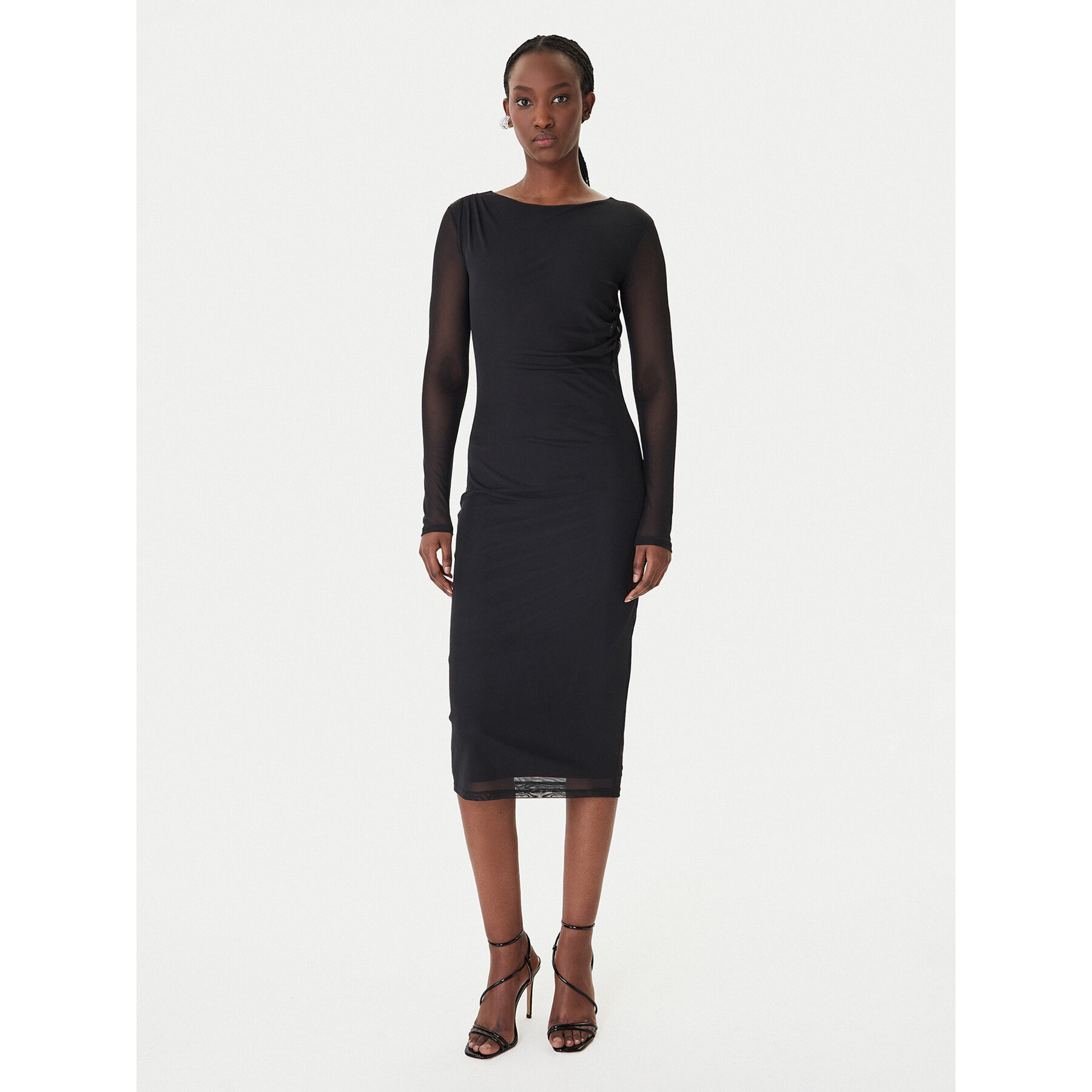 Patrizia Pepe Sukienka koktajlowa 8A1604/376-K103 Czarny Regular Fit