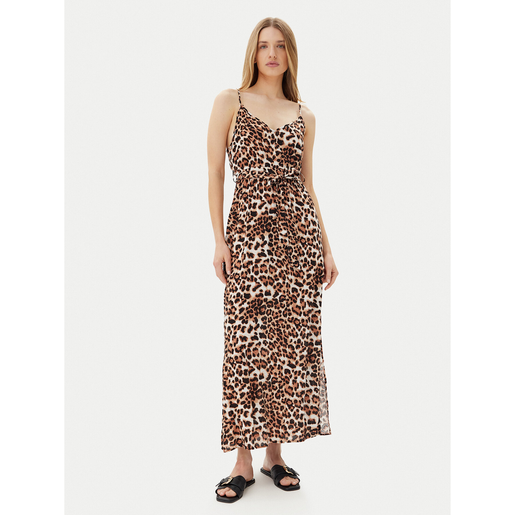 Vero Moda Sukienka letnia Easy 10307995 Brązowy Regular Fit