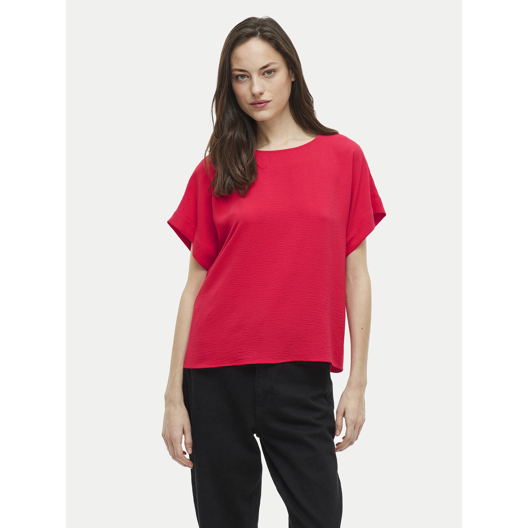 Vila T-Shirt Josa 14101663 Różowy Regular Fit