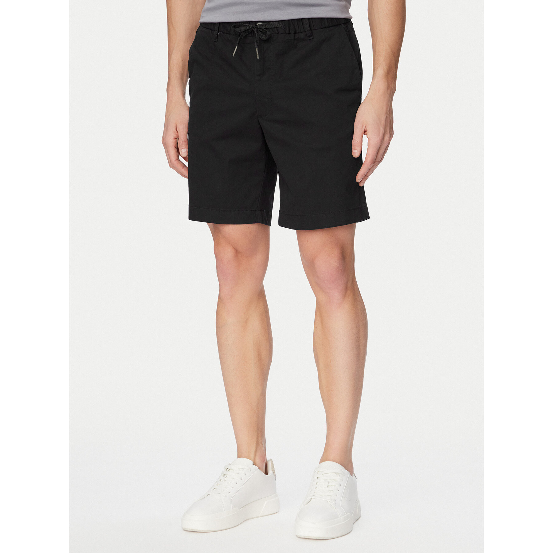 Jack & Jones Szorty materiałowe Jaiden Rocco 12292831 Czarny Regular Fit
