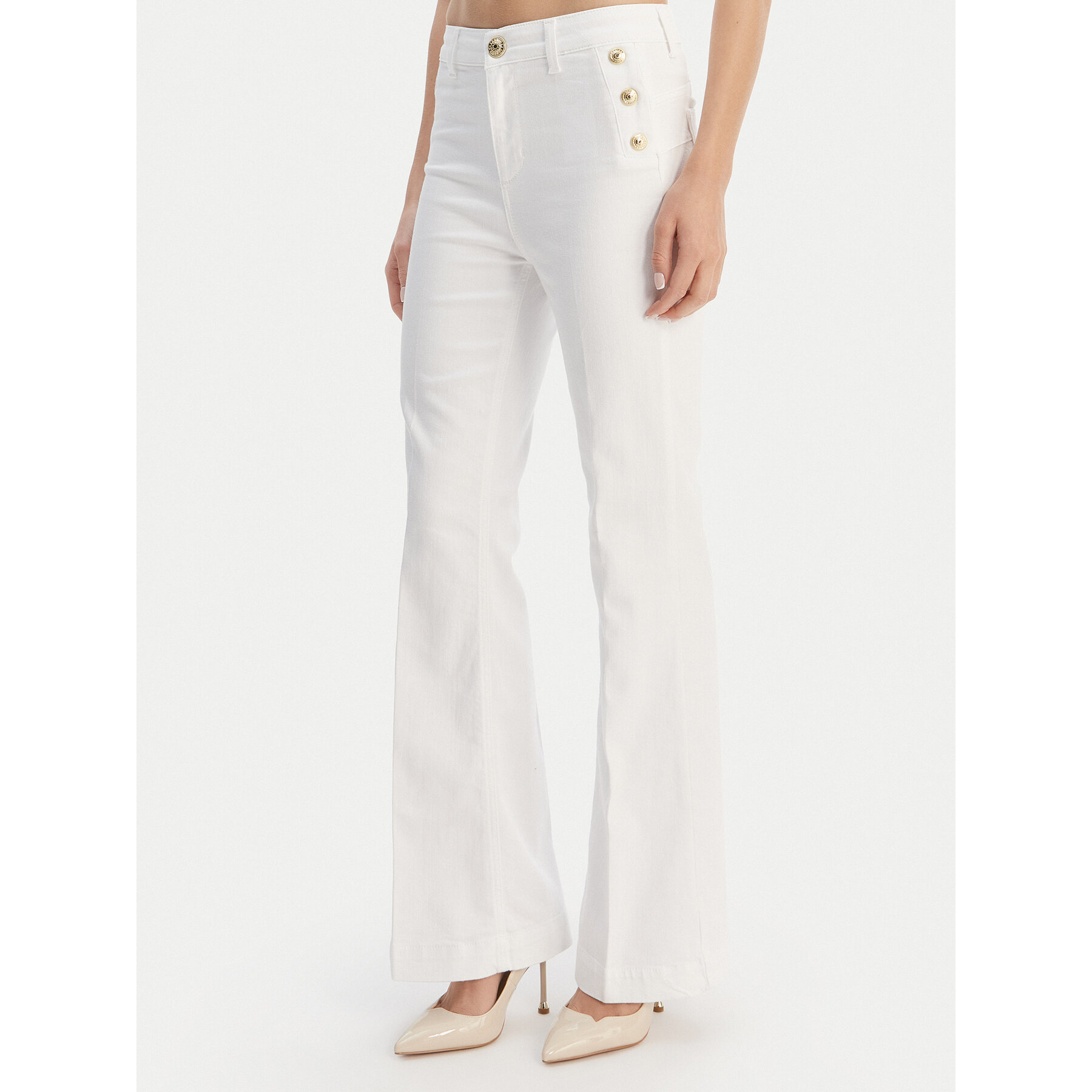 Liu Jo Jeansy UA6162 T456A Biały Flare Fit