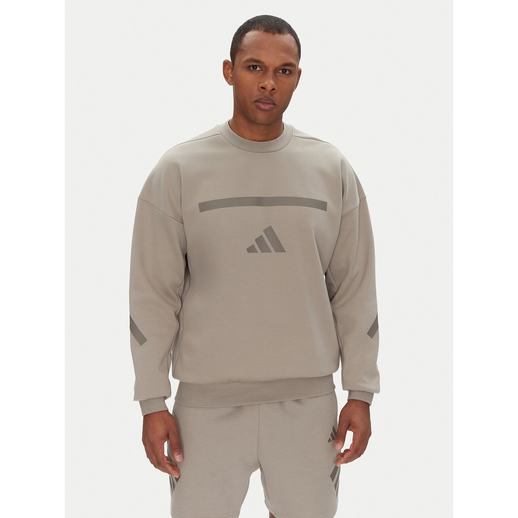 adidas Bluza Z.N.E. JP0383 Beżowy Loose Fit