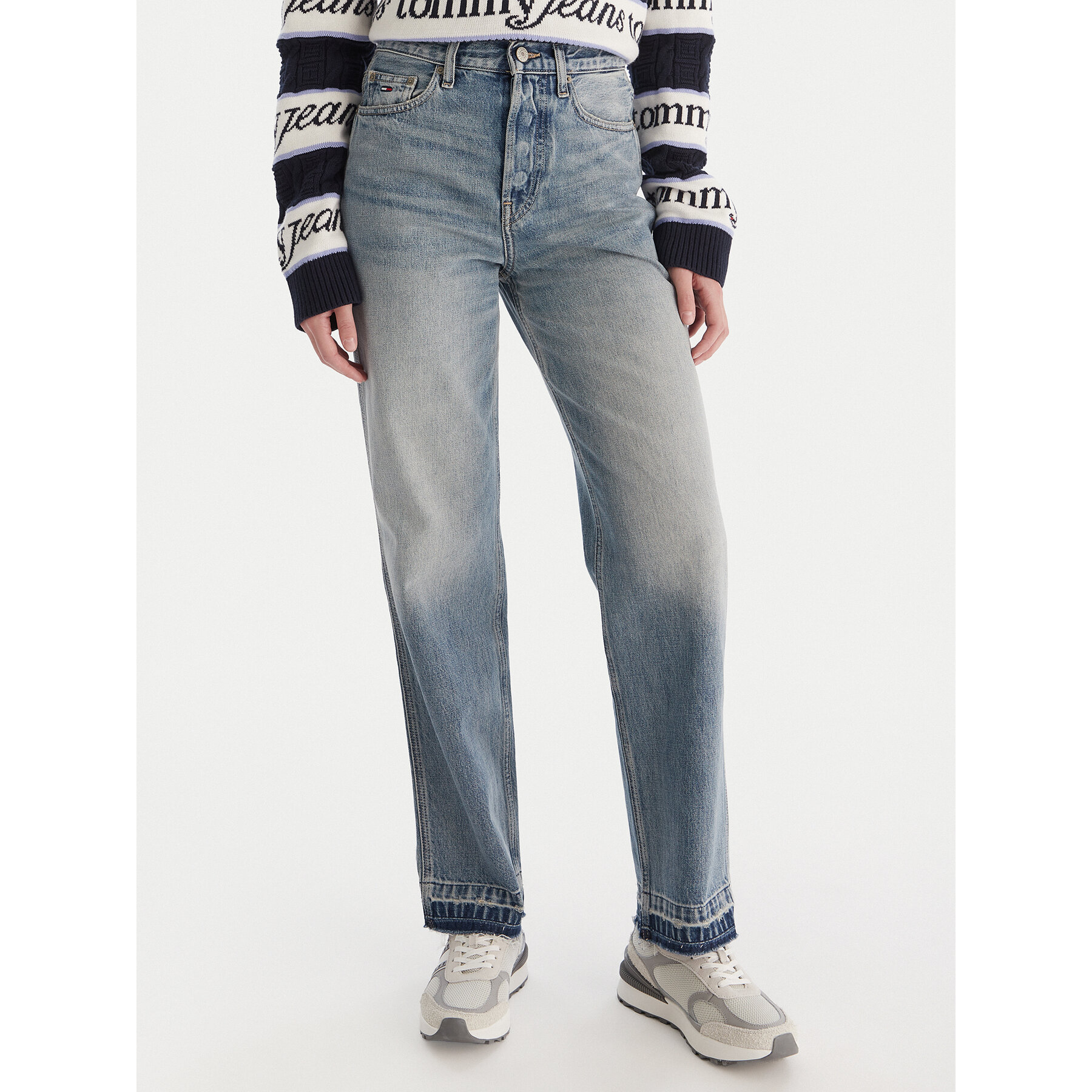 Tommy Jeans Jeansy Layla DW0DW20480 Niebieski Straight Fit