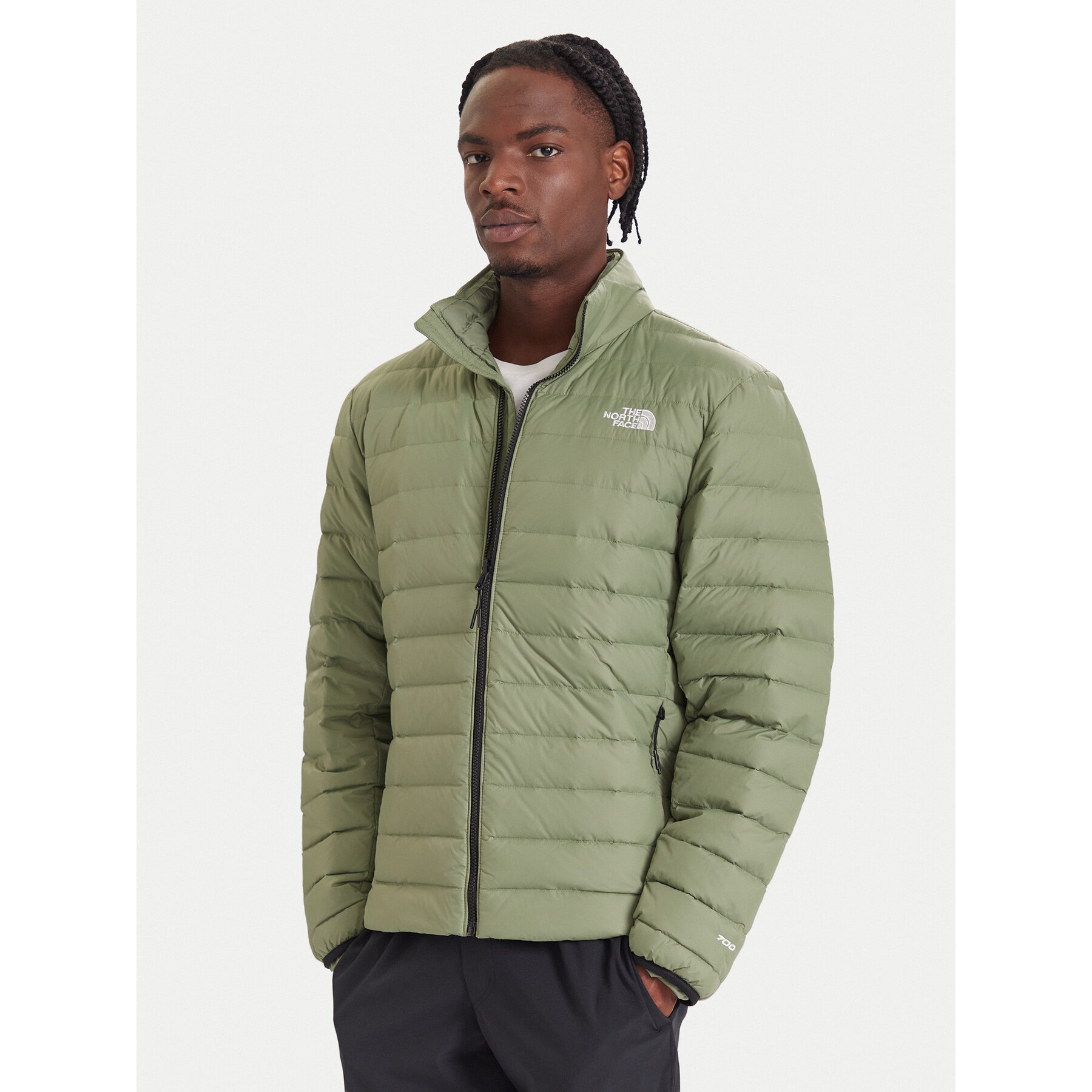 The North Face Kurtka puchowa Classic NF0A8D1U Zielony Regular Fit