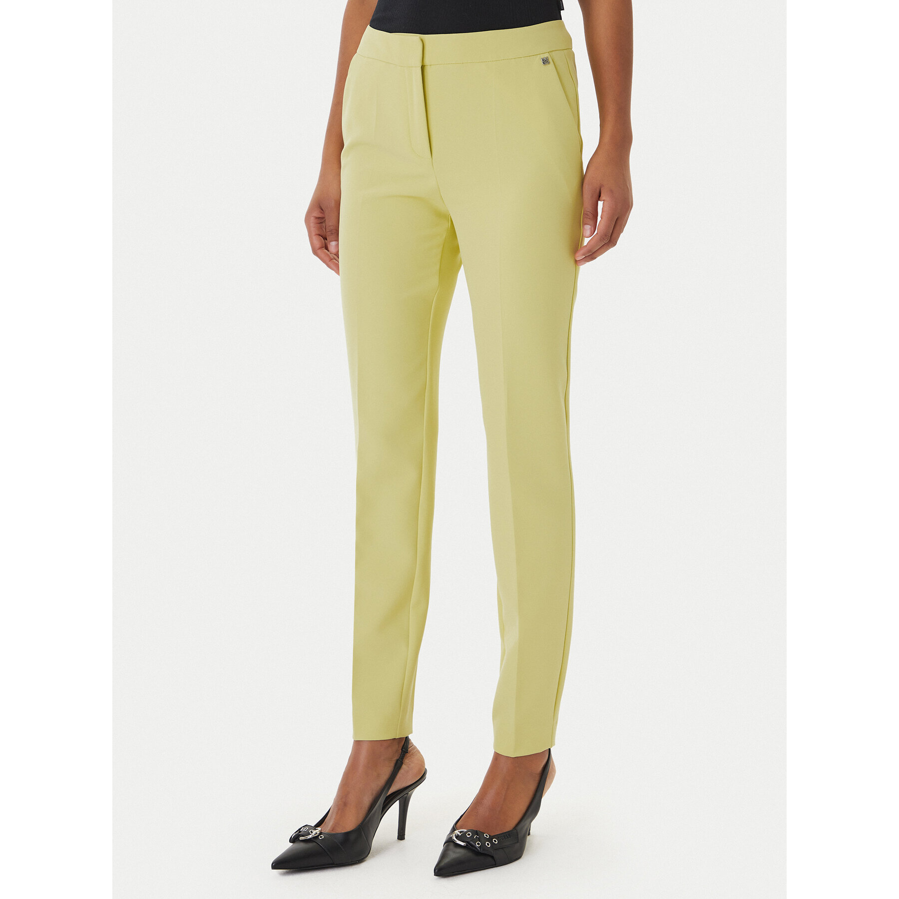 HUGO Spodnie materiałowe Hagonia-1 50539991 Żółty Slim Fit