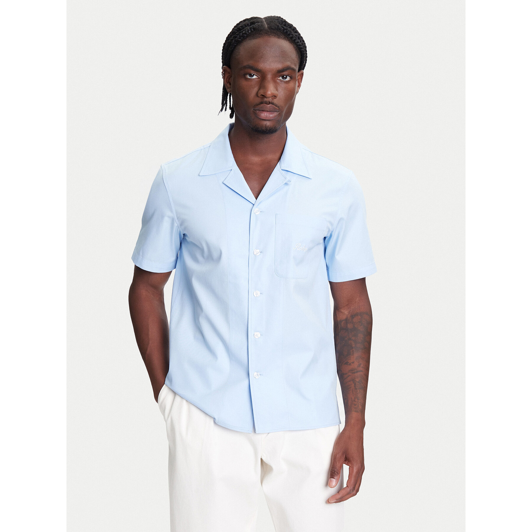 Robe di Kappa Koszula Robe Giovani Aousja 631372W Błękitny Regular Fit