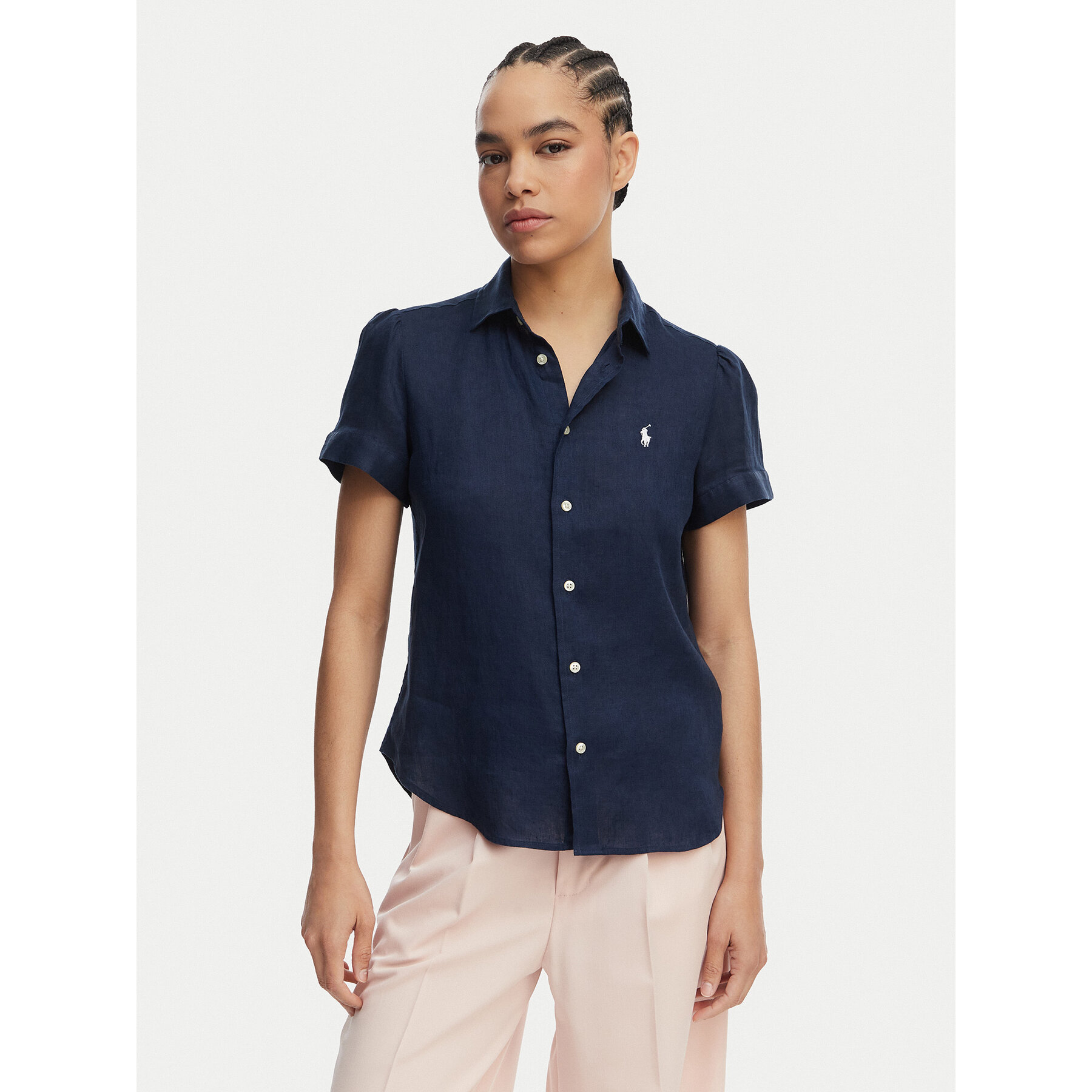 Polo Ralph Lauren Koszula 211973366506 Granatowy Regular Fit