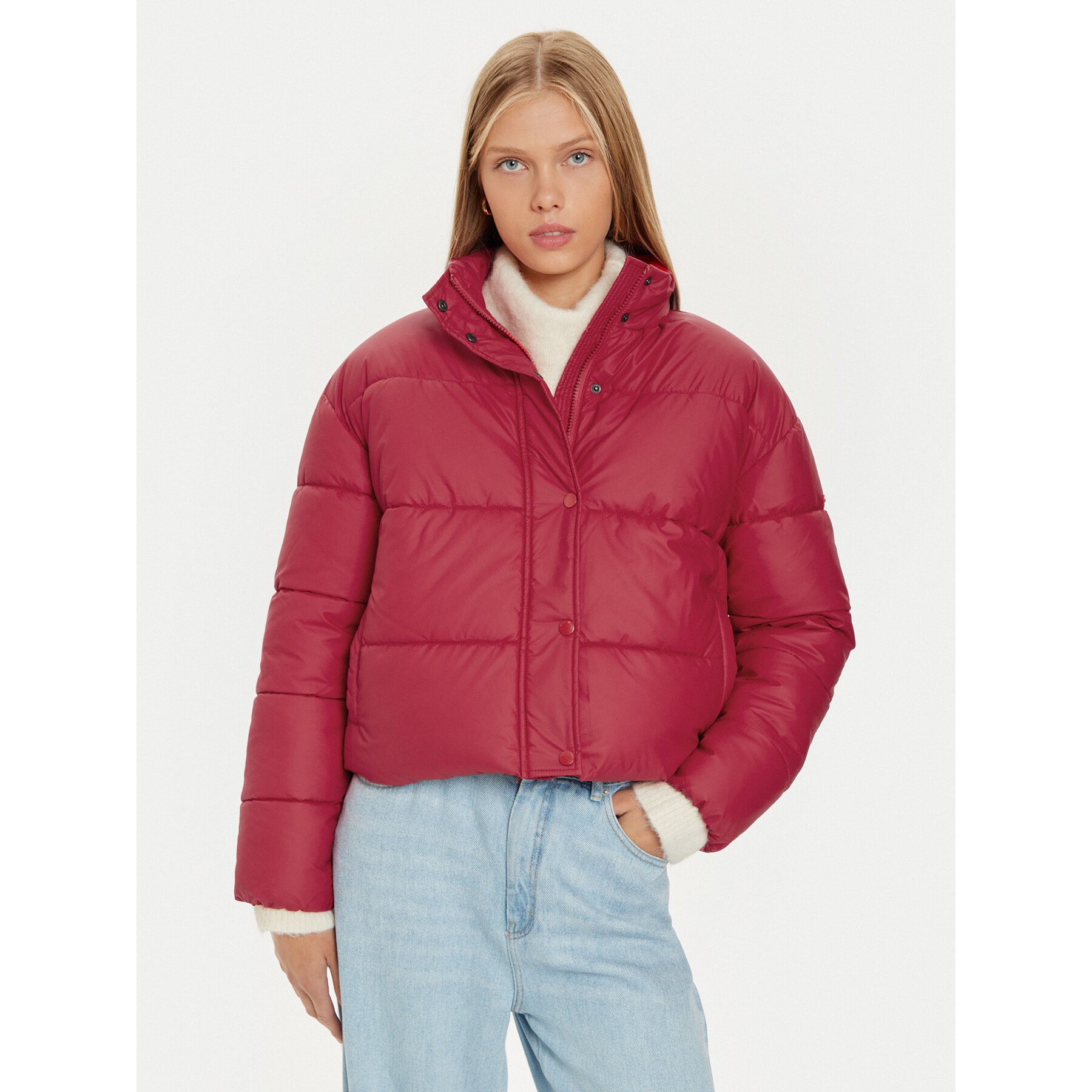 Pepe Jeans Kurtka zimowa Carley PL402453 Czerwony Regular Fit