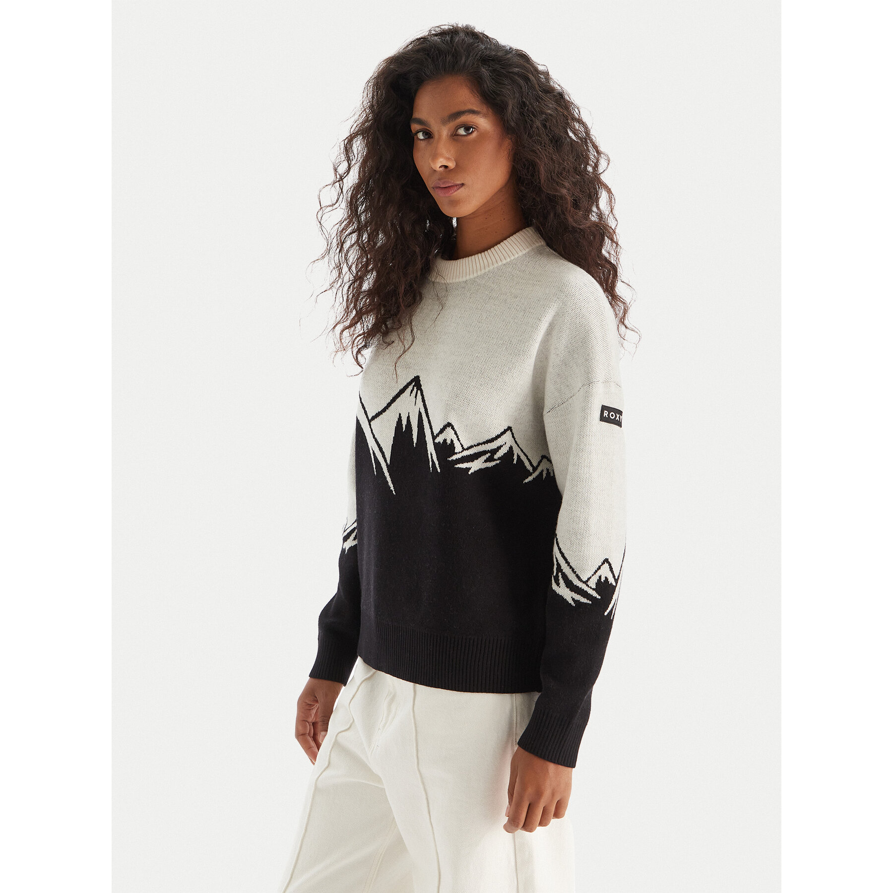 Roxy Sweter Cozy Sound ERJSW03657 Czarny Regular Fit