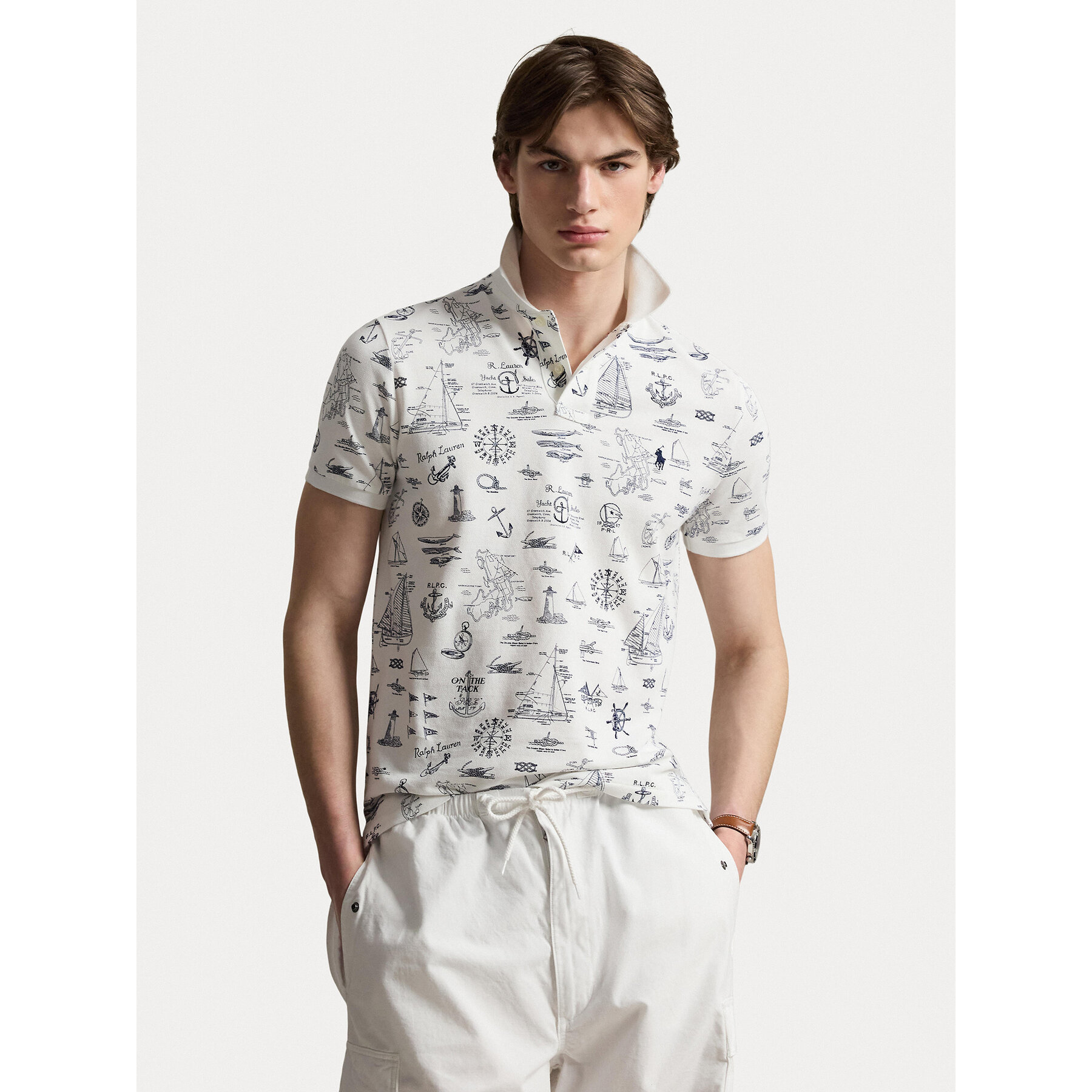 Polo Ralph Lauren Polo 710B18827001 Biały Regular Fit