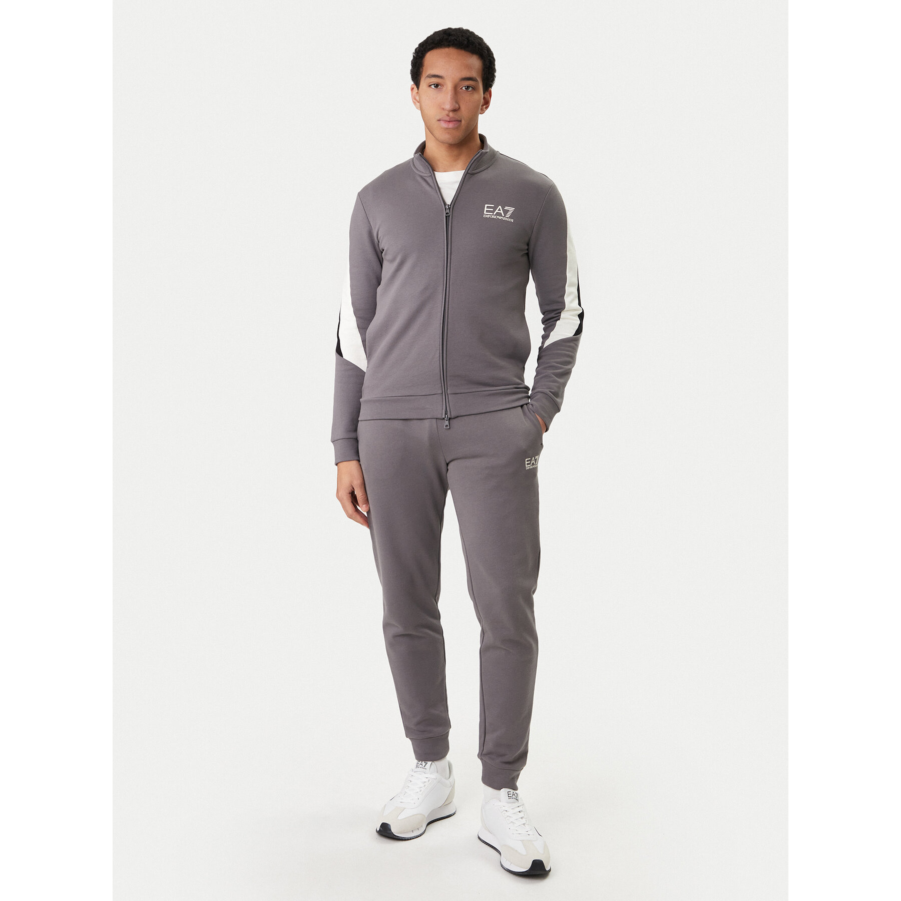 EA7 Emporio Armani Dres 7M001610 AF12451 U8086 Szary Regular Fit