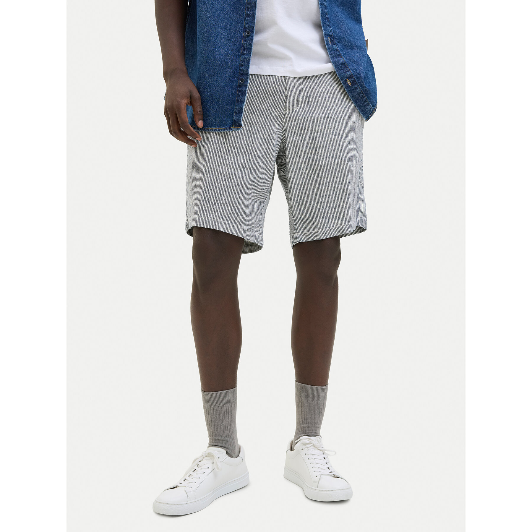 Jack & Jones Szorty materiałowe Tace Mykonos 12269376 Niebieski Tapered Fit