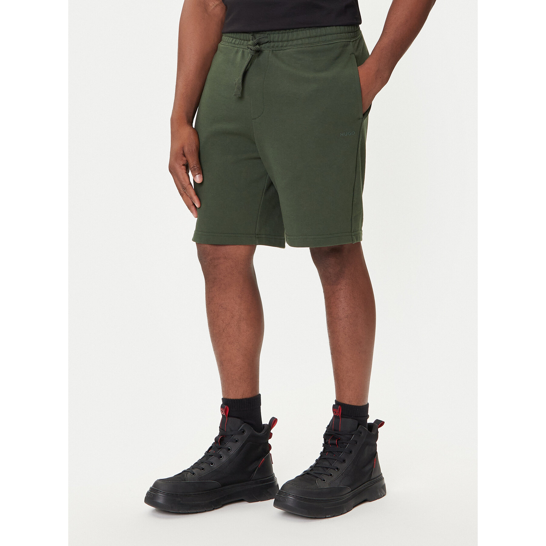 HUGO Szorty sportowe Dayono 50530696 Zielony Relaxed Fit