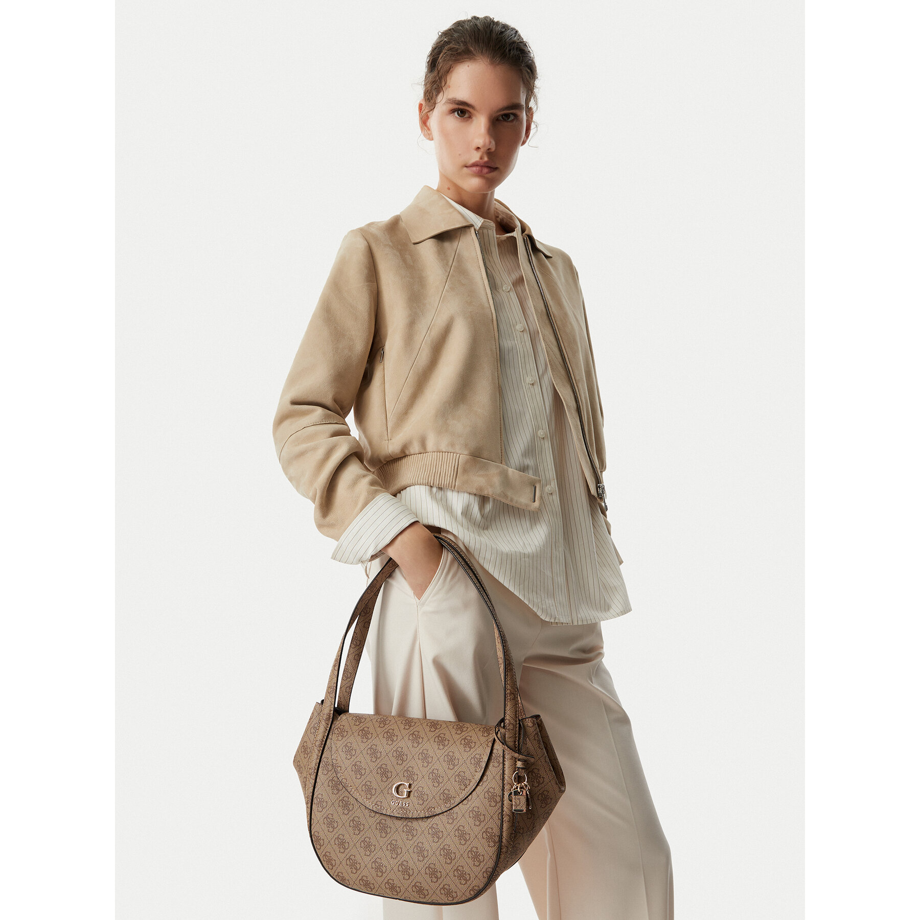 Guess Torebka HWSG97 56190 Brązowy jasny