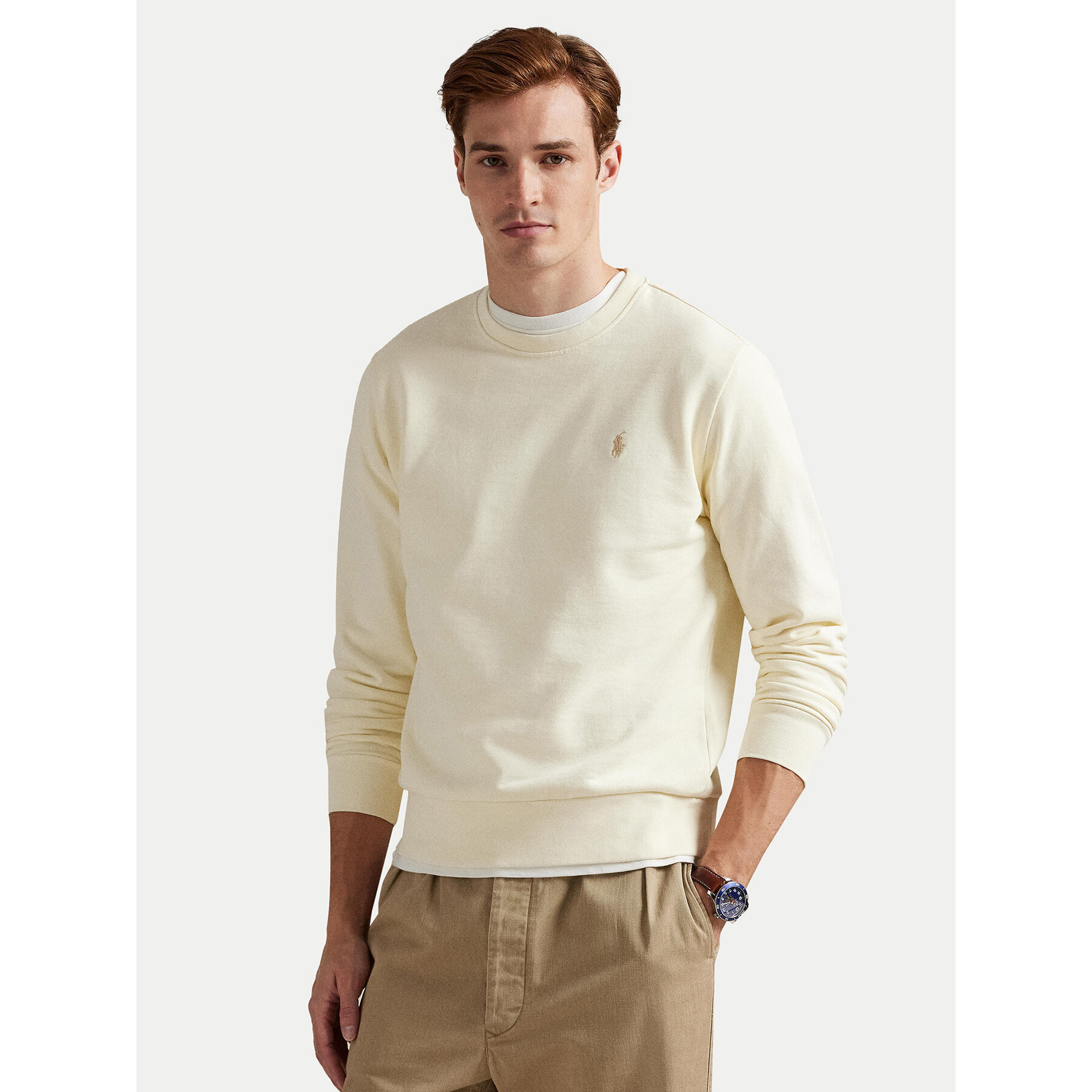 Polo Ralph Lauren Bluza 710916689003 Écru Regular Fit