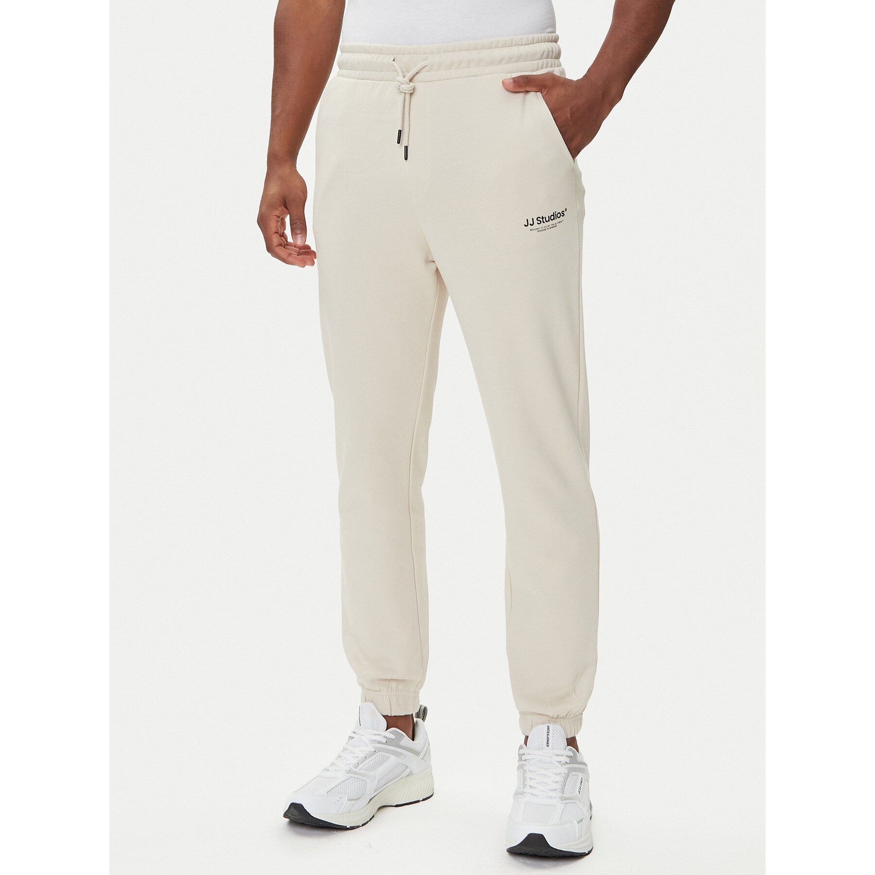 Jack & Jones Spodnie dresowe Kane Soho 12278943 Beżowy Regular Fit