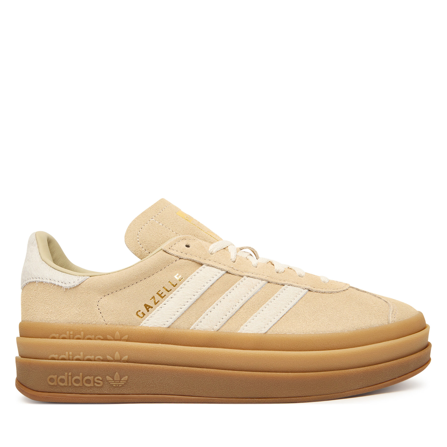 adidas Sneakersy Gazelle Bold IH4201 Beżowy