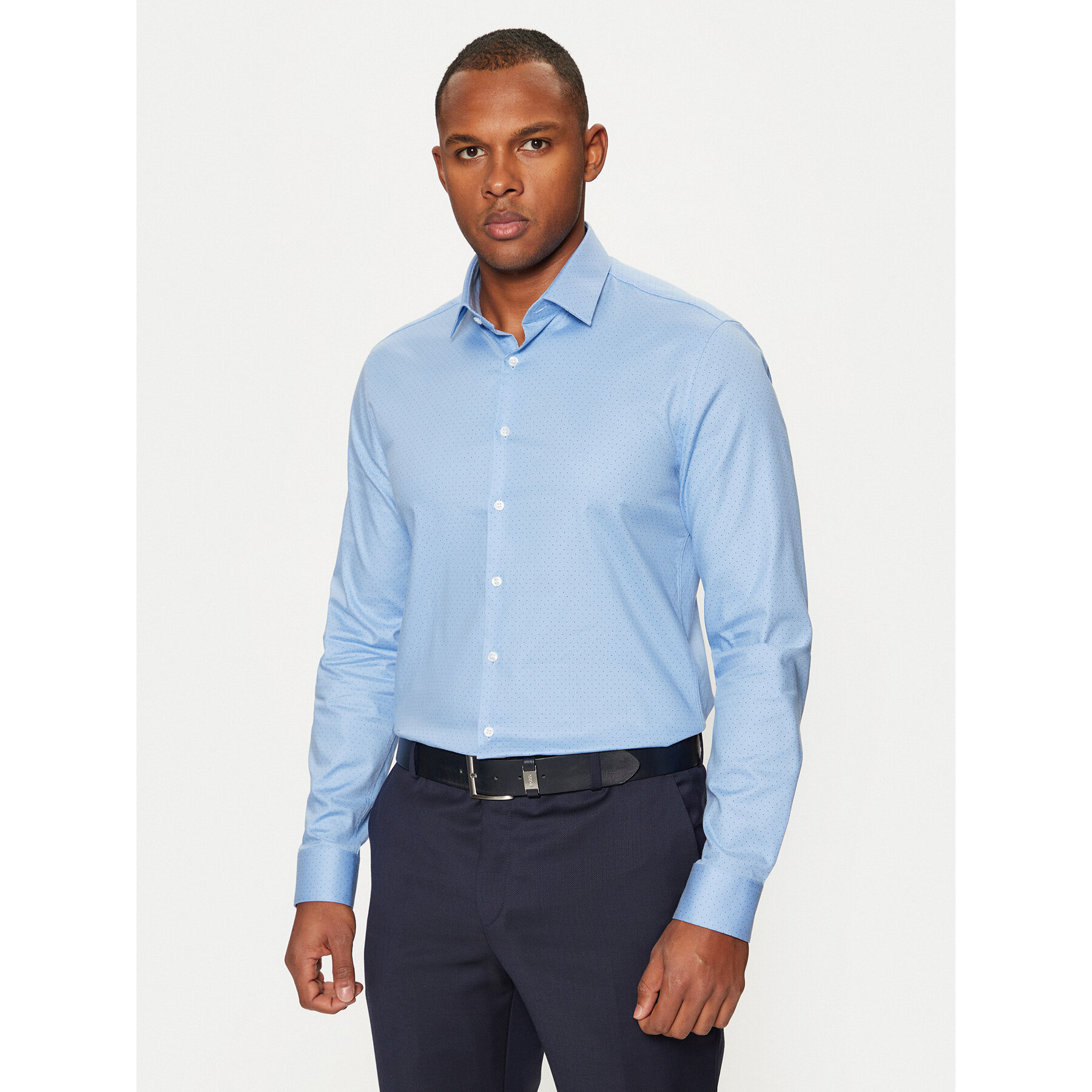 Calvin Klein Koszula K10K112946 Niebieski Slim Fit