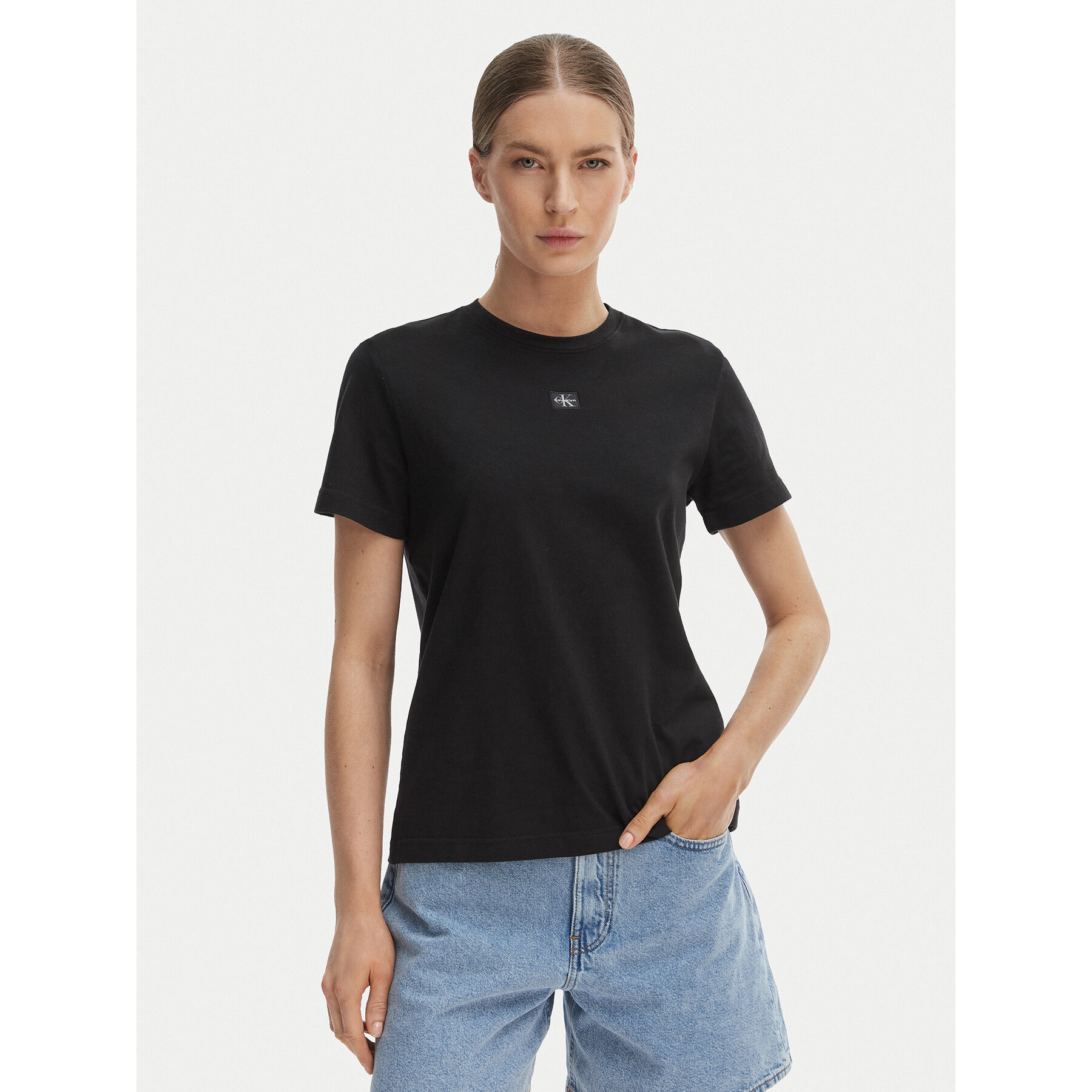 Calvin Klein Jeans T-Shirt LV047F227G Czarny Classic Fit