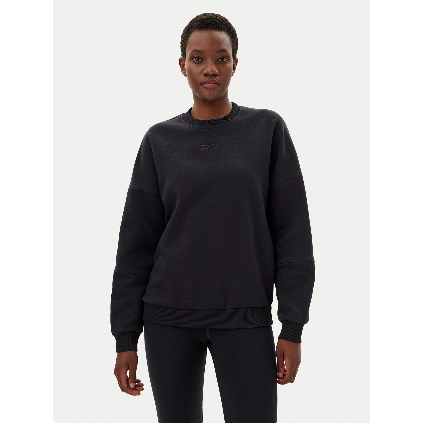 Reebok Bluza 100075359 139-18-00 Czarny Oversize