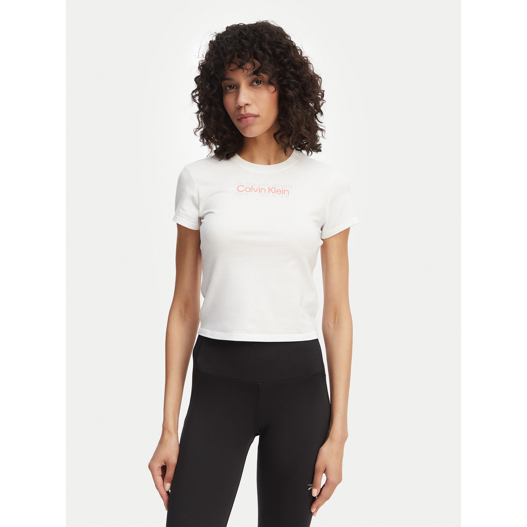 Calvin Klein T-Shirt LVGWS6K240 Biały Regular Fit